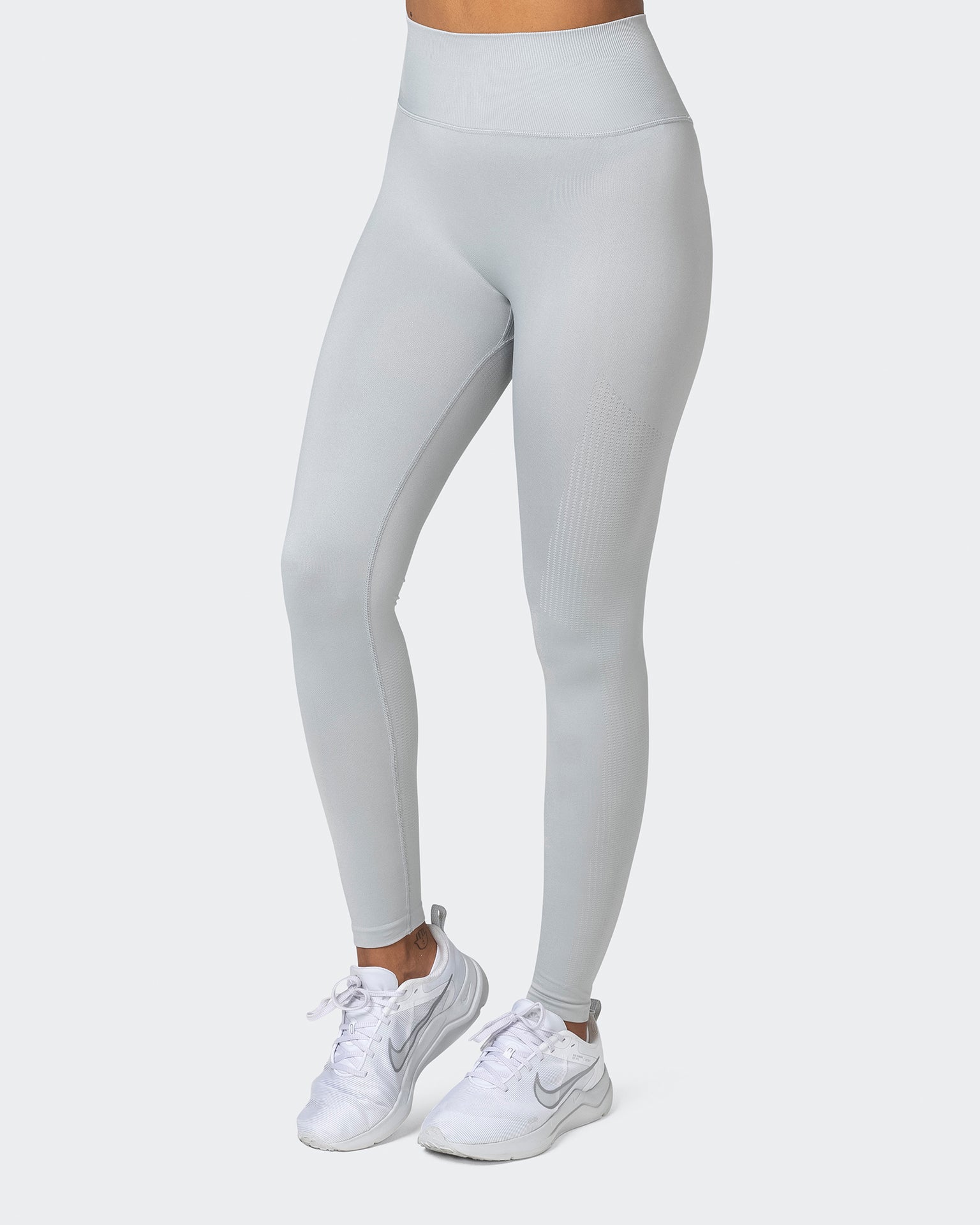 Seamless Full Length Leggings - Steel-Leggings-XS-032232STEEL-XS-MNAPPRL16898-4-Muscle Nation