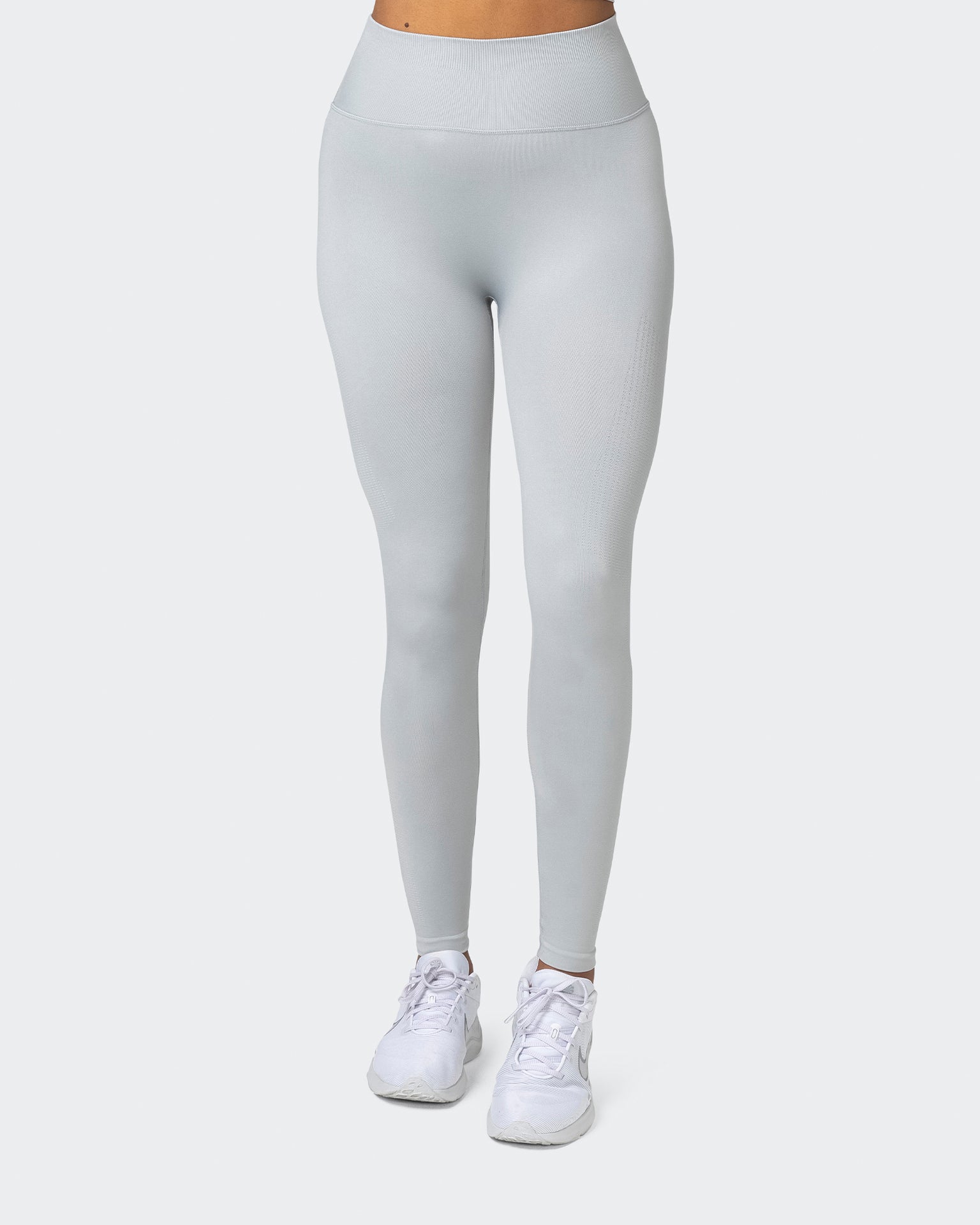 Seamless Full Length Leggings - Steel-Leggings-XS-032232STEEL-XS-MNAPPRL16898-3-Muscle Nation