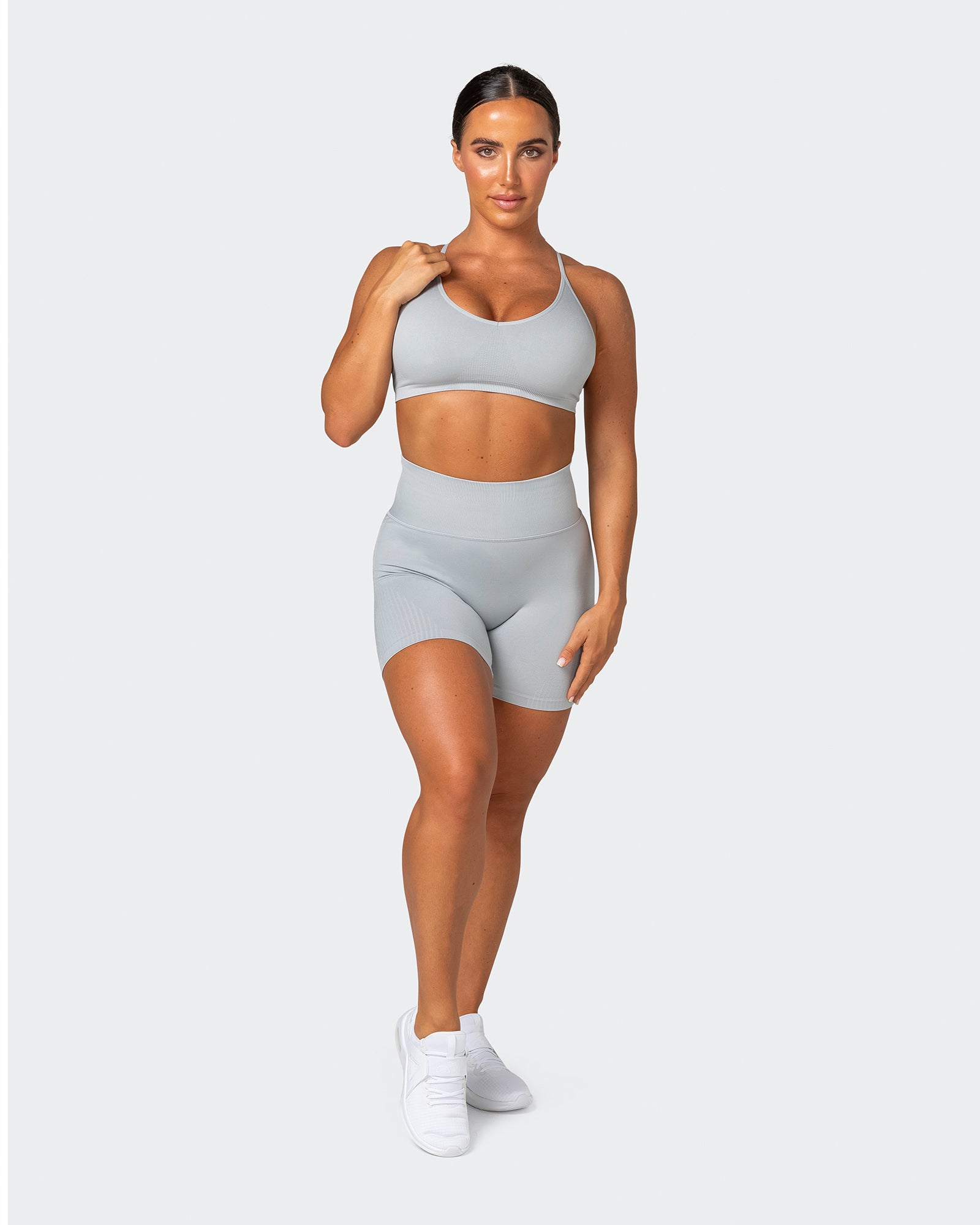 Definition Seamless Bra - Steel-Sports Bras-XS-062250STEEL-XS-MNAPPRL16802-7-Muscle Nation