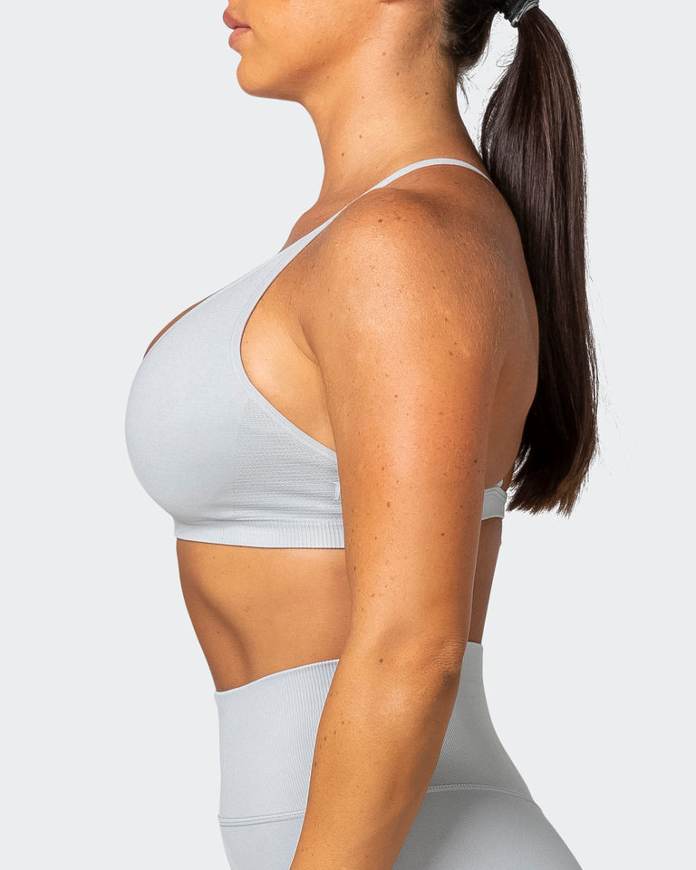 Definition Seamless Bra - Steel-Sports Bras-XS-062250STEEL-XS-MNAPPRL16802-4-Muscle Nation