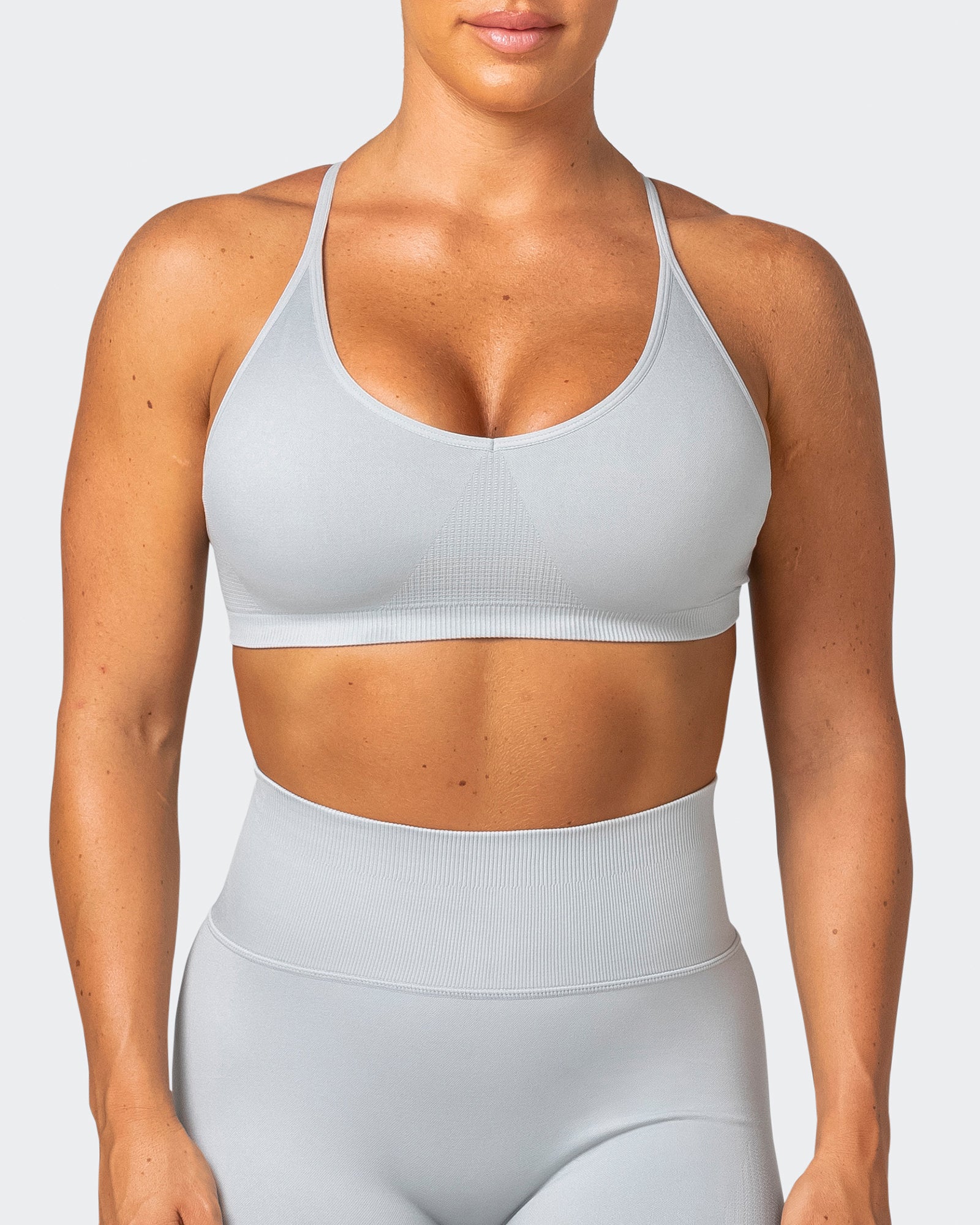 Definition Seamless Bra - Steel-Sports Bras-XS-062250STEEL-XS-MNAPPRL16802-2-Muscle Nation