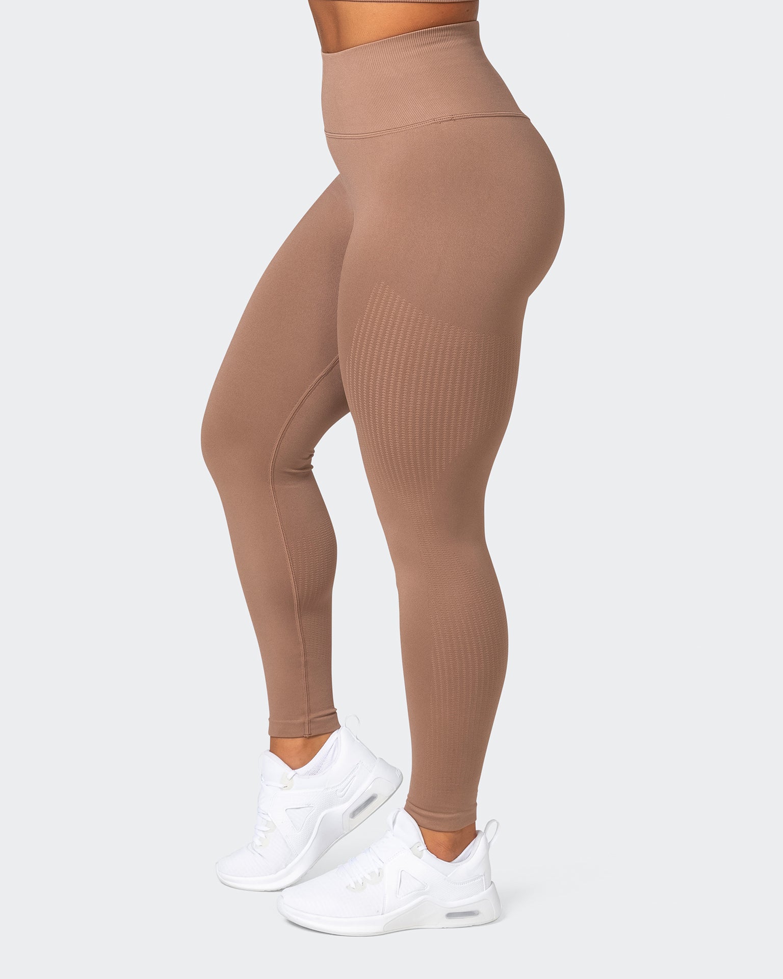 Seamless Full Length Leggings - Biscuit-Leggings-XS-032232BSCUIT-XS-MNAPPRL16904-4-Muscle Nation