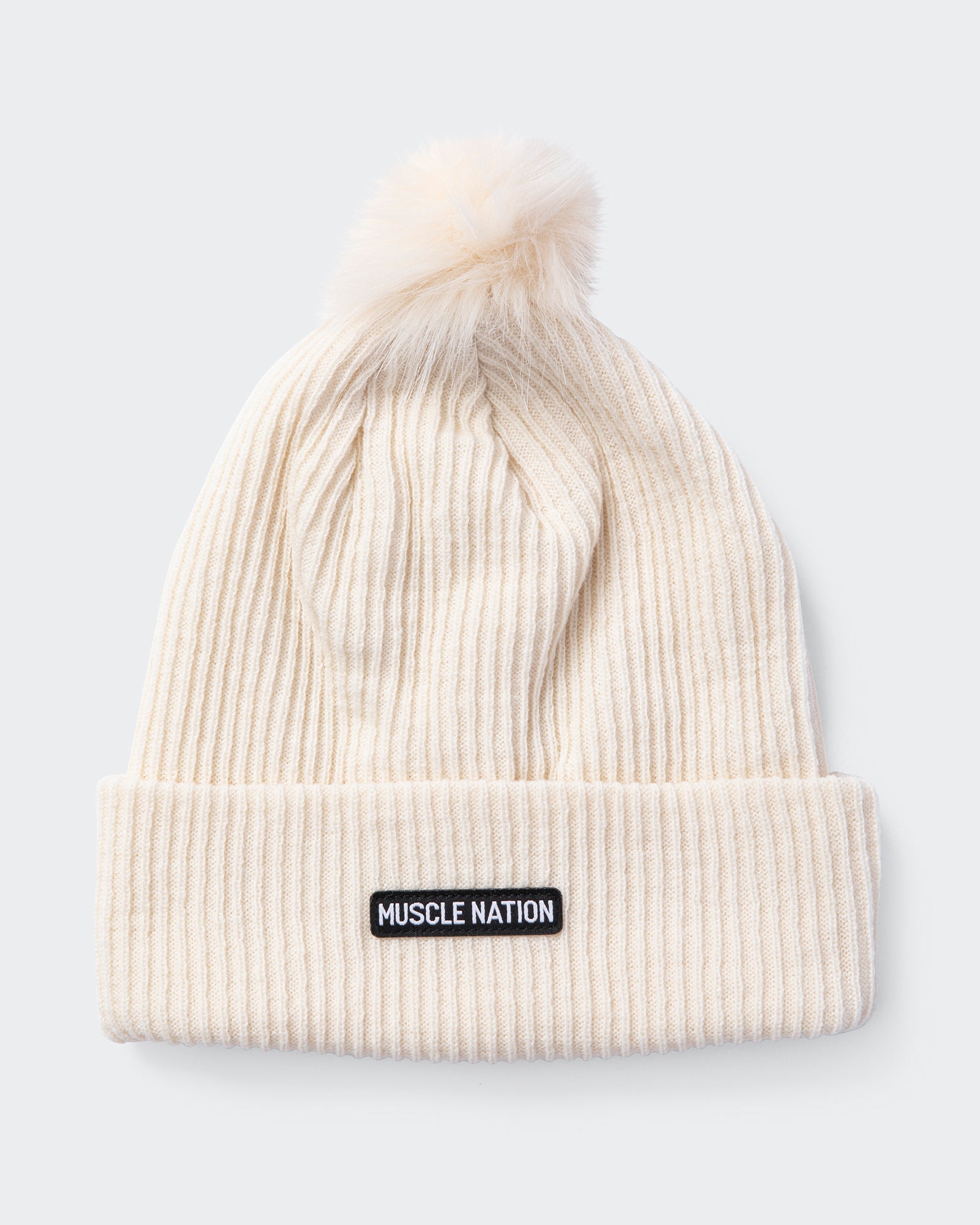 Pompom Beanie-Headwear-Dew-AC042393DEW-ONE-MNAPPRL26473-5-Muscle Nation