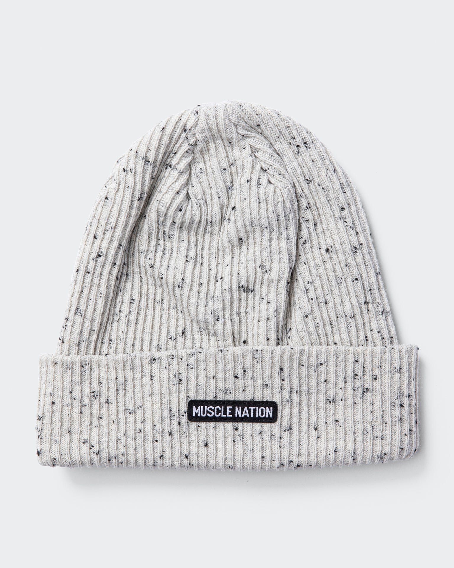 Basic Beanie-Headwear-Grey Marl-AC042392WHTGMRL-ONE-MNAPPRL26466-6-Muscle Nation