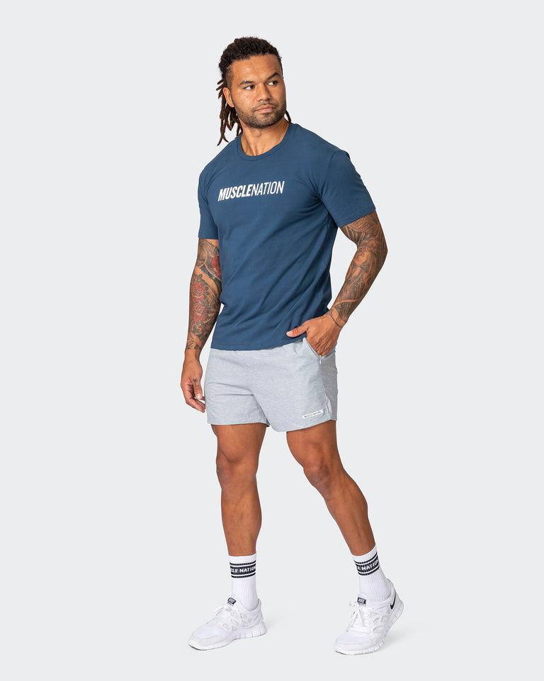 Level Up Training 4" Shorts - Quiet Grey Marl-Shorts-S-032309QTGRMRL-S-MNAPPRL21560-7-Muscle Nation