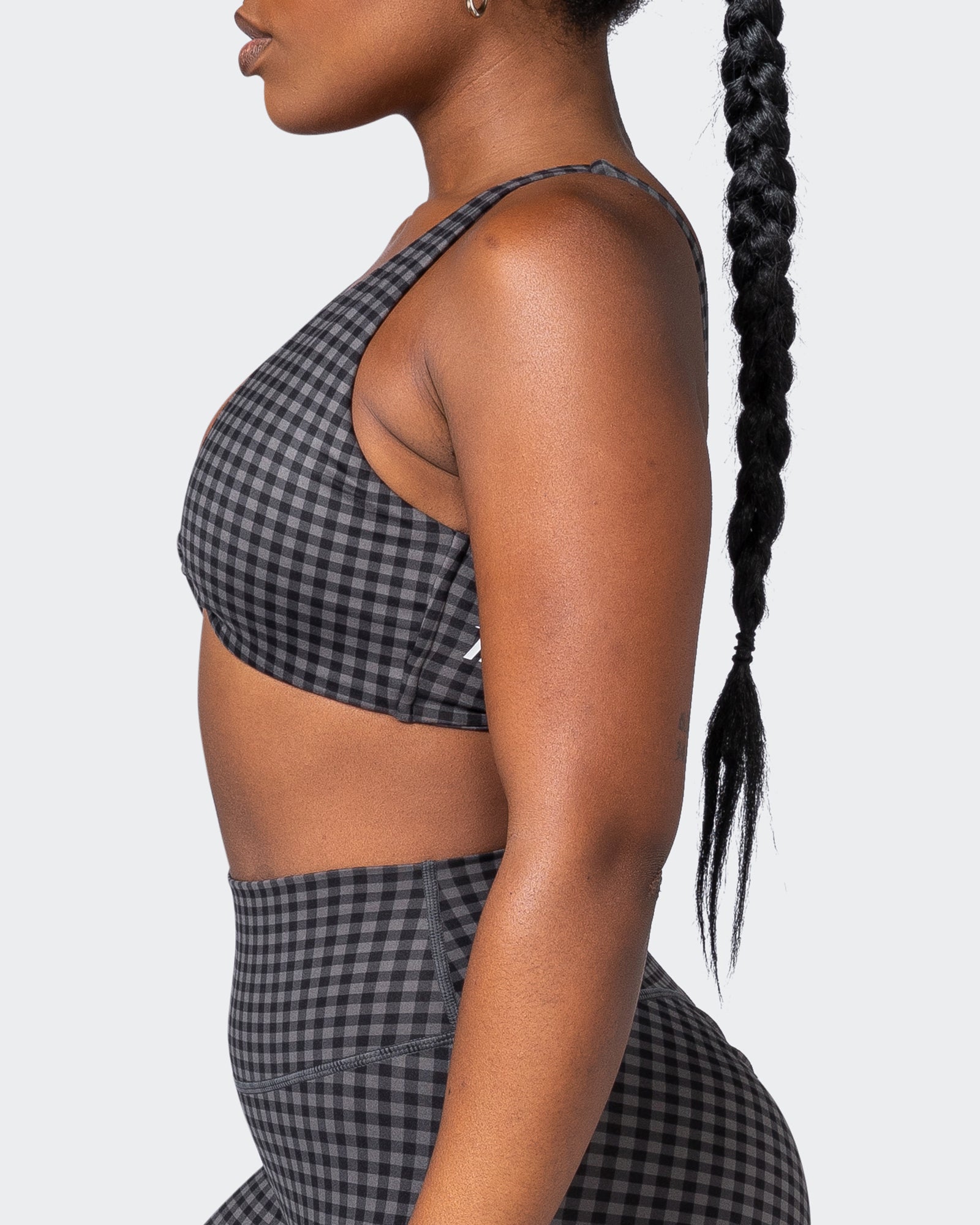 Demi Bralette - Monochrome Check Print-Bralettes-XS-092204MONCHPR-XS-MNAPPRL20796-4-Muscle Nation