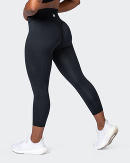 Game Changer Scrunch 7/8 Leggings - Black-Leggings-XXS-092209BLK-XXS-MNAPPRL20978-1-Muscle Nation