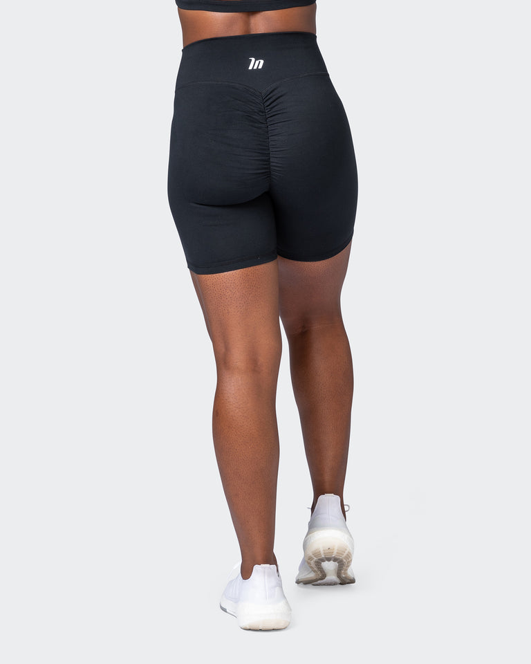 Game Changer Scrunch Bike Shorts - Black-Shorts-XXS-092208BLK-XXS-MNAPPRL20924-6-Muscle Nation