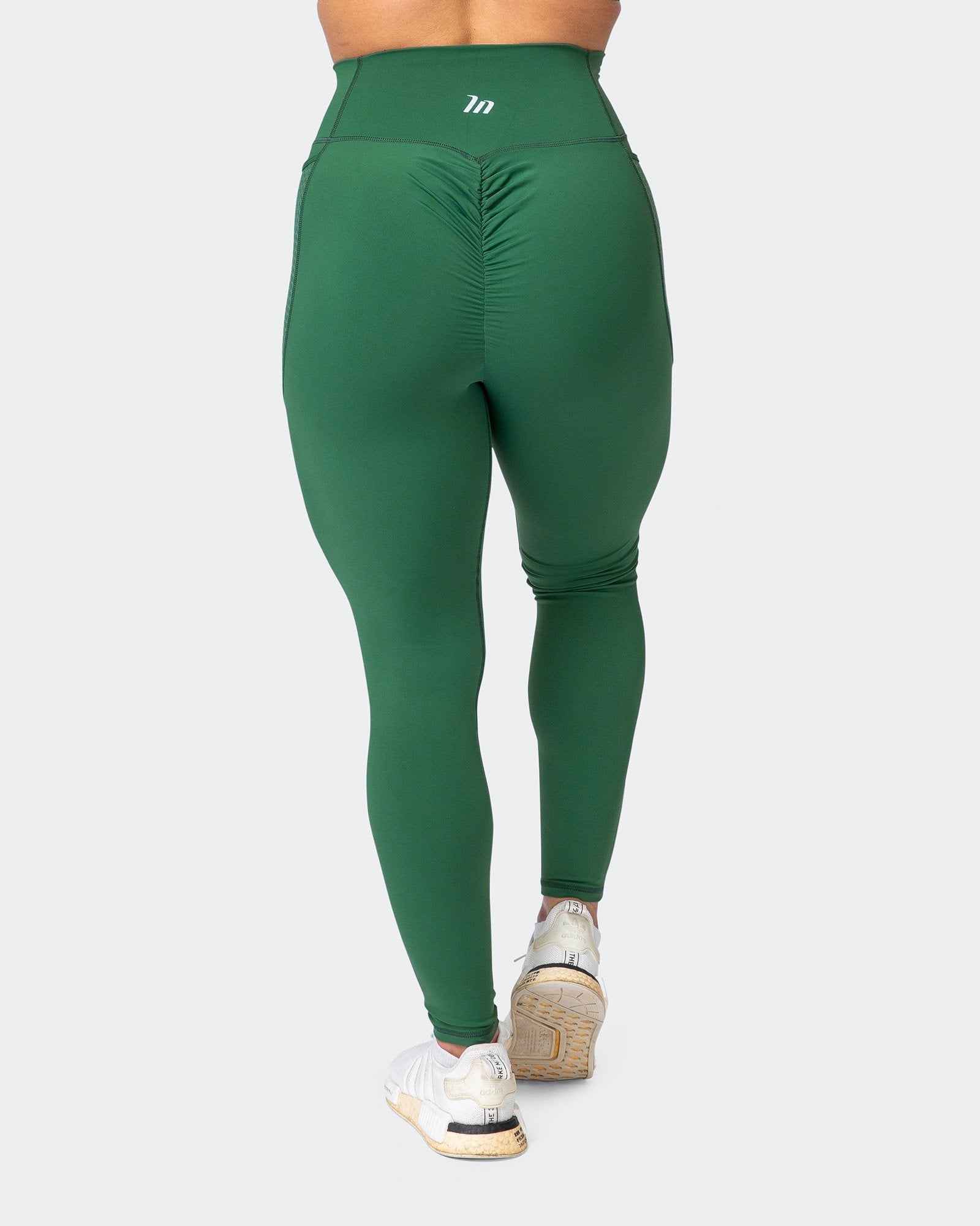AMRAP Ankle Length Leggings - Fir Green-Leggings-XXS-MNAPPRL9876-MNAPPRL9876-5-Muscle Nation