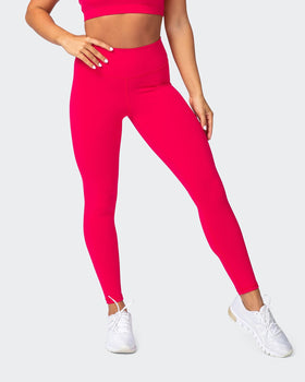 Signature Scrunch Ankle Length Leggings - Hot Pink-Leggings-XXS-MNAPPRL10256-MNAPPRL10256-1-Muscle Nation