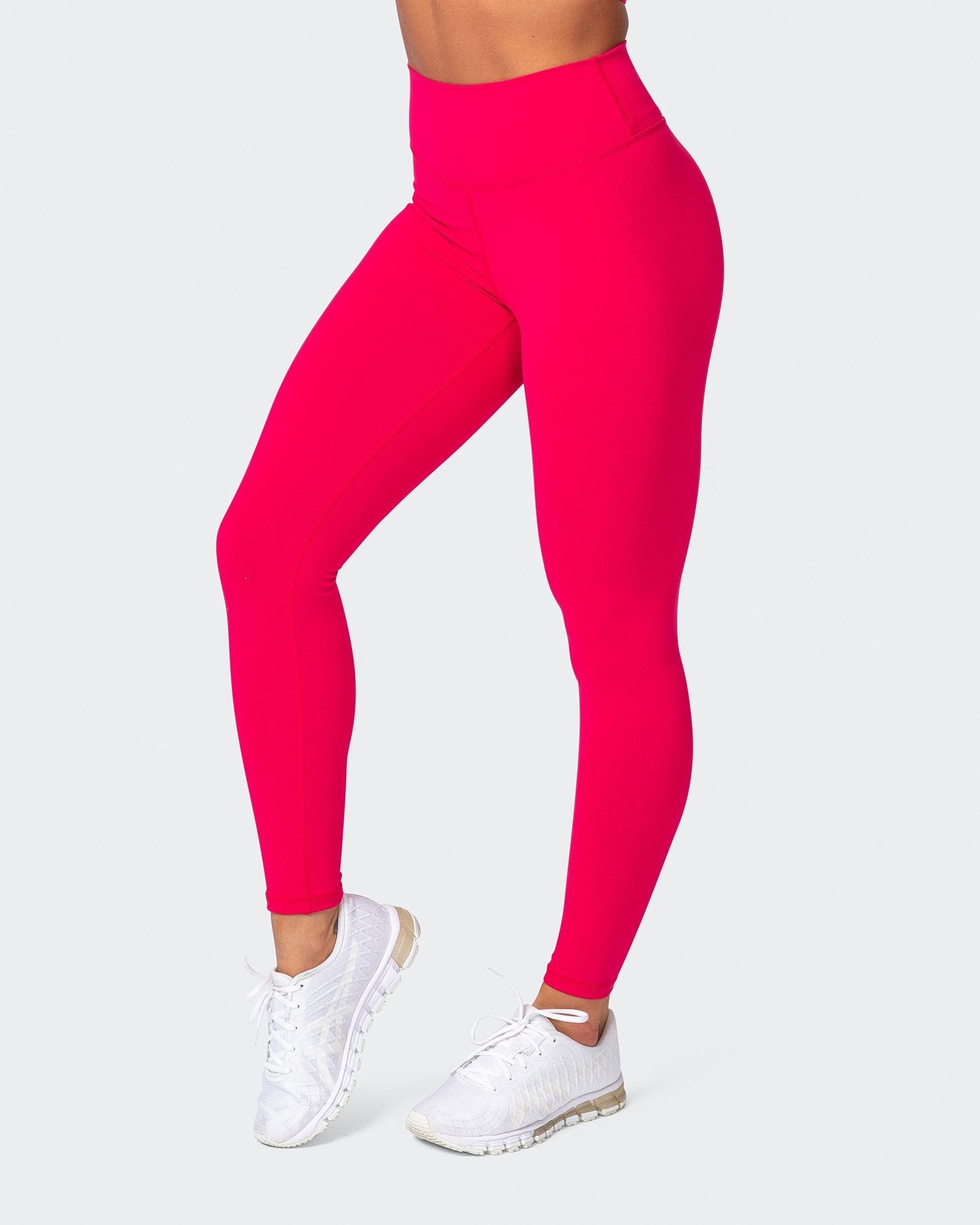 Signature Scrunch Ankle Length Leggings - Hot Pink-Leggings-XXS-MNAPPRL10256-MNAPPRL10256-6-Muscle Nation