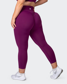 Signature Scrunch 7/8 Leggings - Huckleberry-Leggings-XXS-112262HUKBRY-XXS-MNAPPRL21139-1-Muscle Nation