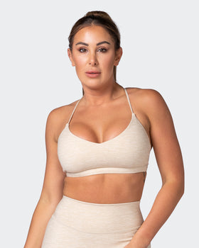 Sun Kissed Bralette - Almond Marl-Bralettes-XS-112215ALMDMAR-XS-MNAPPRL18905-1-Muscle Nation