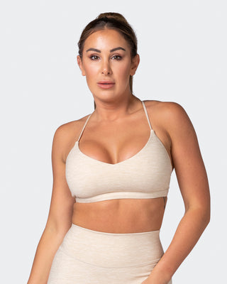 Sun Kissed Bralette - Almond Marl-Bralettes-XS-112215ALMDMAR-XS-MNAPPRL18905-1-Muscle Nation