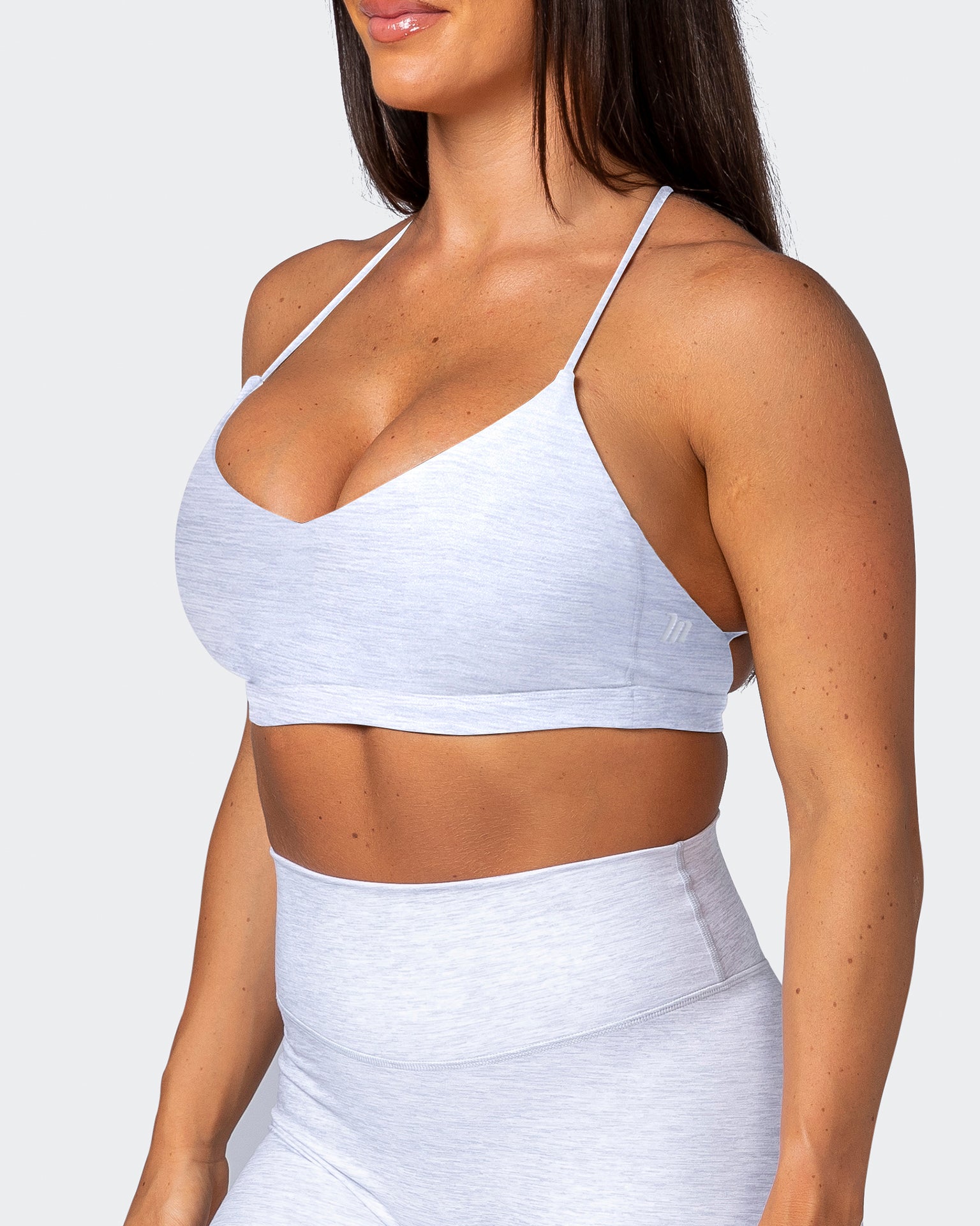 Sun Kissed Bralette- White Grey Marl-Bralettes-XS-112215WHTGMRL-XS-MNAPPRL18929-3-Muscle Nation