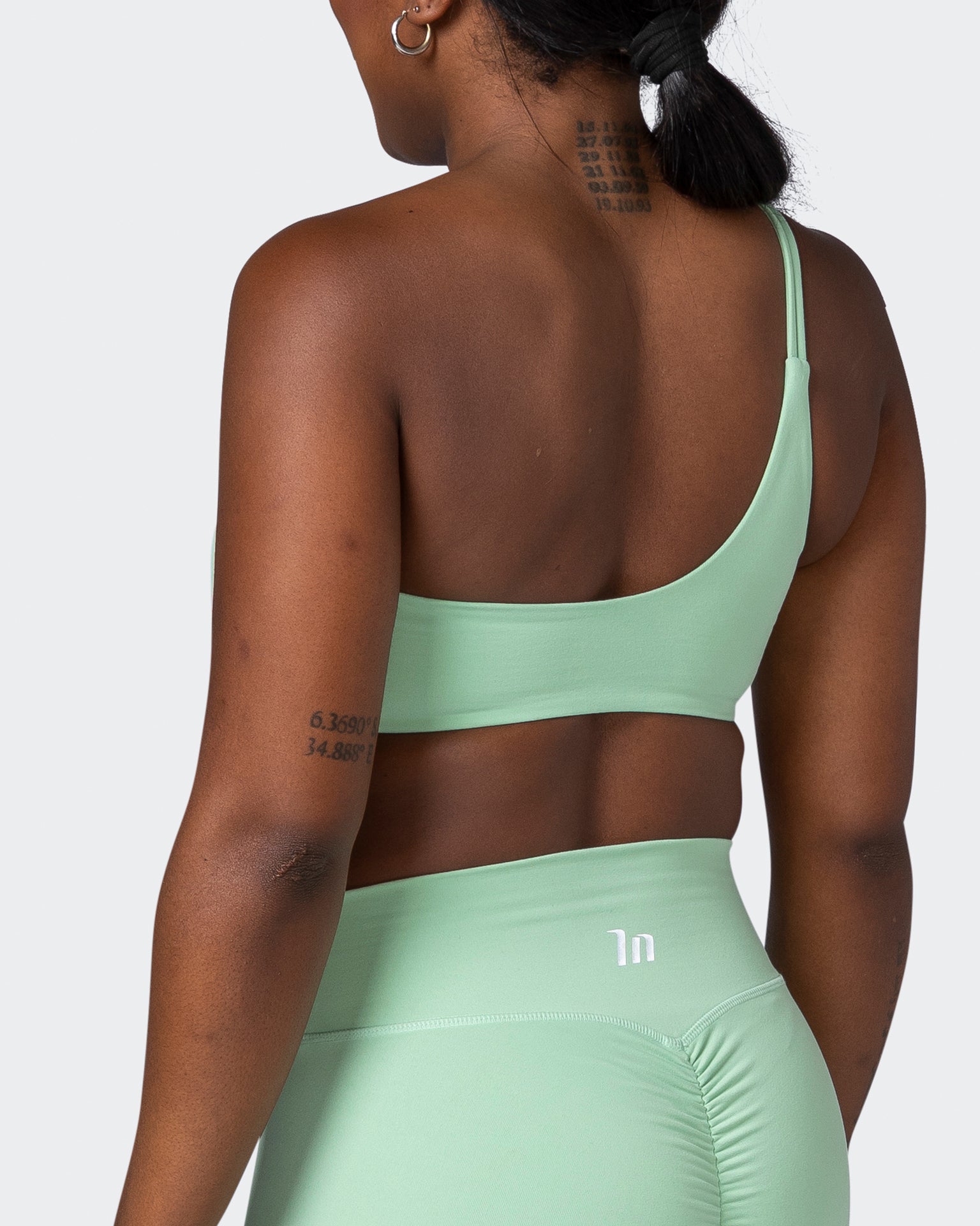 Movement One Shoulder Bralette - Pastel Green-Bralettes-XS-112243PASTGRN-XS-MNAPPRL19869-5-Muscle Nation