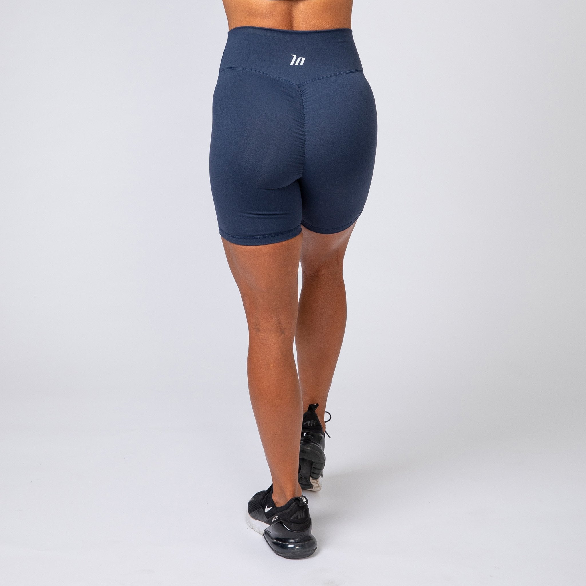 Signature Scrunch Bike Shorts - Navy-Shorts-XXS-MNAPPRL7535-MNAPPRL7535-4-Muscle Nation