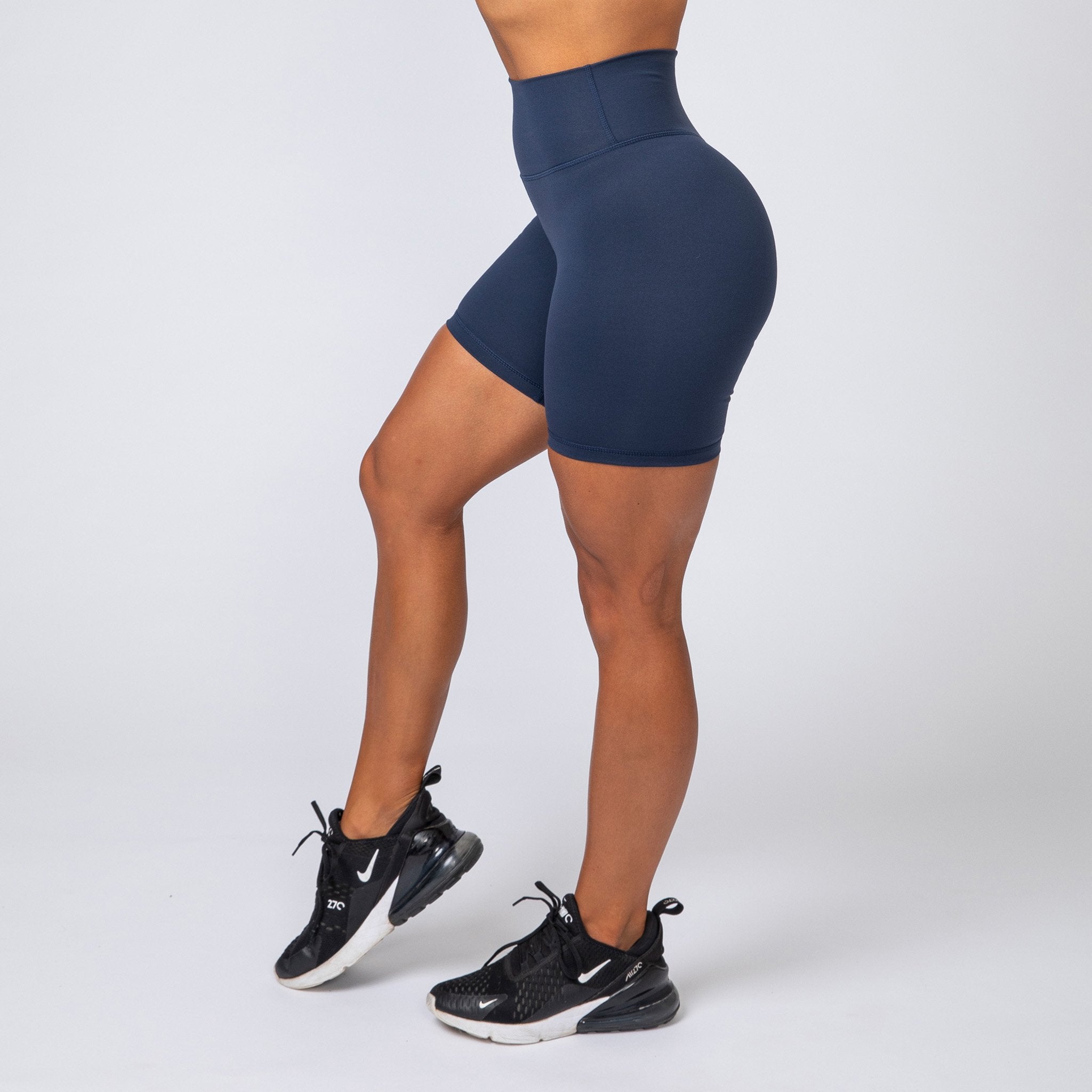 Signature Scrunch Bike Shorts - Navy-Shorts-XXS-MNAPPRL7535-MNAPPRL7535-5-Muscle Nation