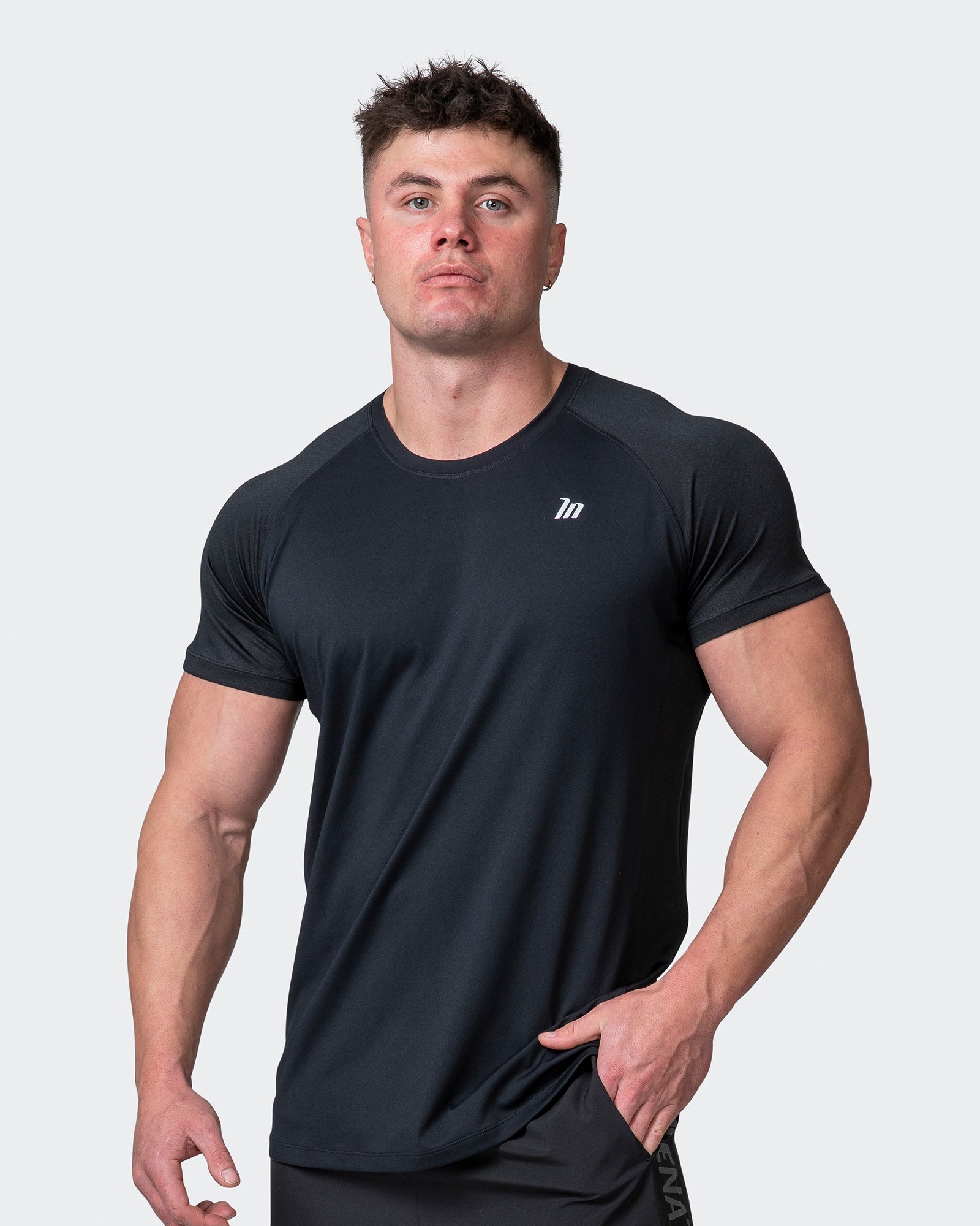 Classic Ventilation Tee - Black-T-Shirts-S-062106BLK-S-MNAPPRL11656-1-Muscle Nation