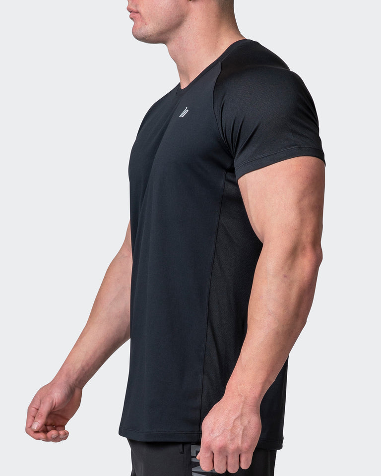 Classic Ventilation Tee - Black-T-Shirts-S-062106BLK-S-MNAPPRL11656-4-Muscle Nation