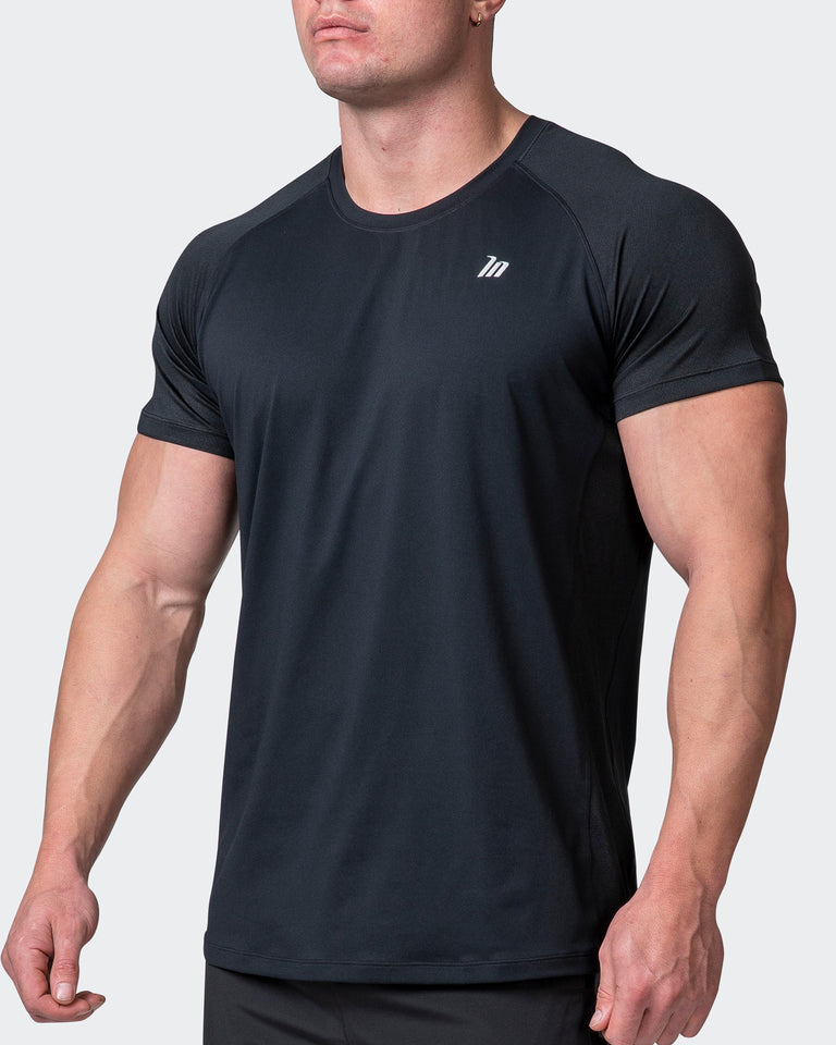 Classic Ventilation Tee - Black-T-Shirts-S-062106BLK-S-MNAPPRL11656-3-Muscle Nation