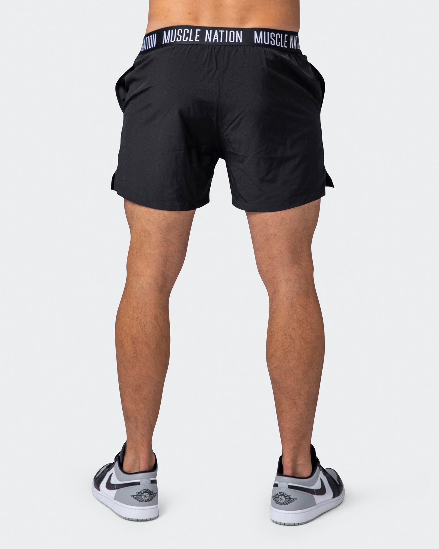 Level Up Training Shorts - Black-Shorts-S-072215BLK-S-MNAPPRL16707-6-Muscle Nation