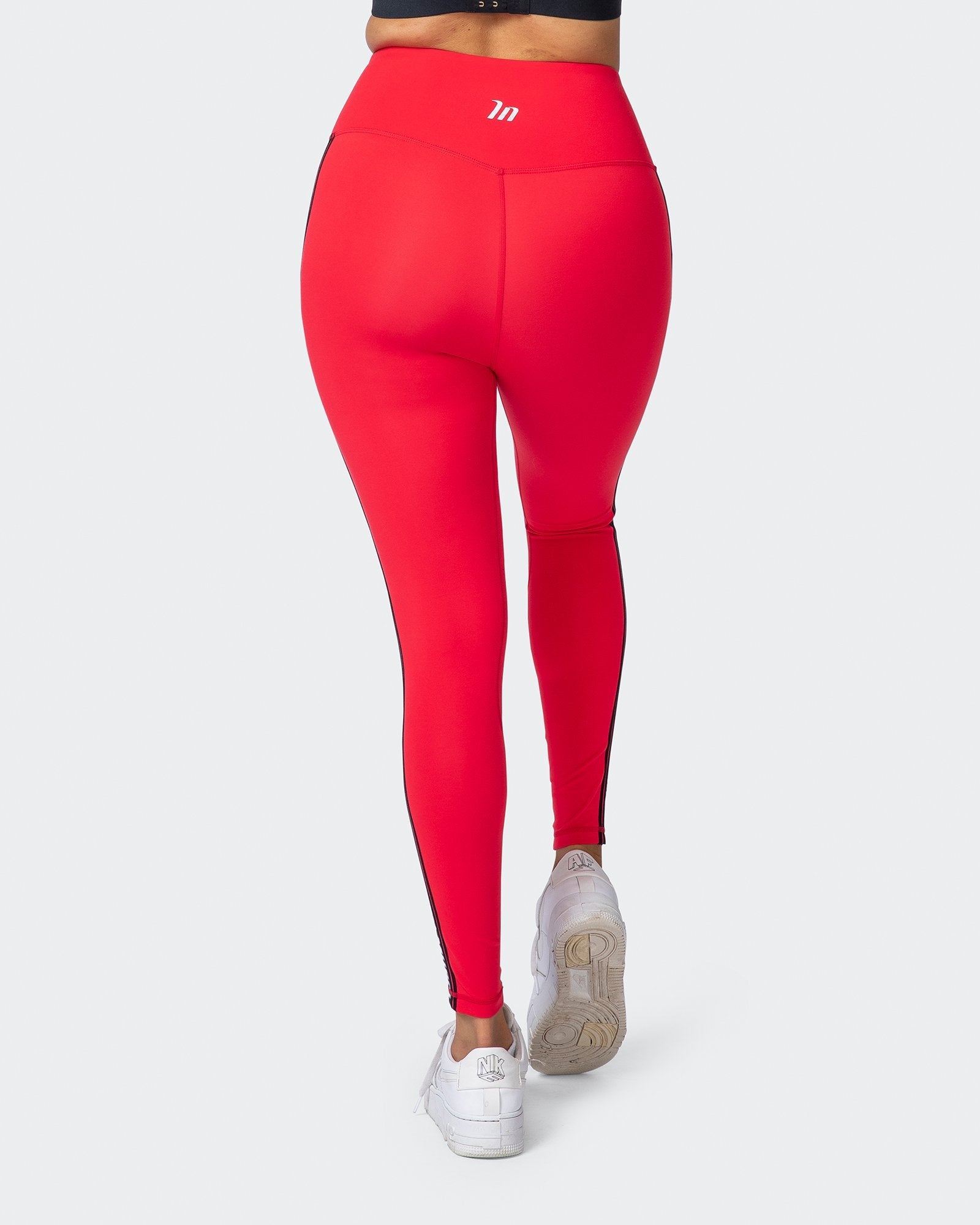 Dynamic Ankle Length Leggings - Hot Red-Leggings-XXS-112107HRED-XXS-MNAPPRL11909-5-Muscle Nation