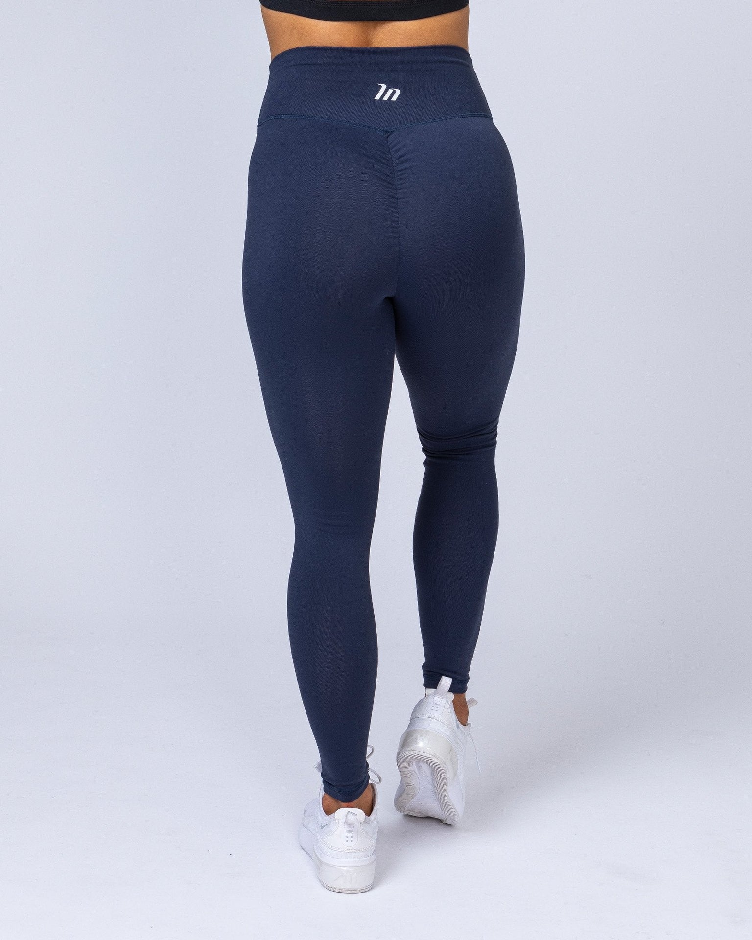 Signature Full Length Scrunch Leggings - Navy Blue-Leggings-XXS-MNAPPRL7557-MNAPPRL7557-6-Muscle Nation