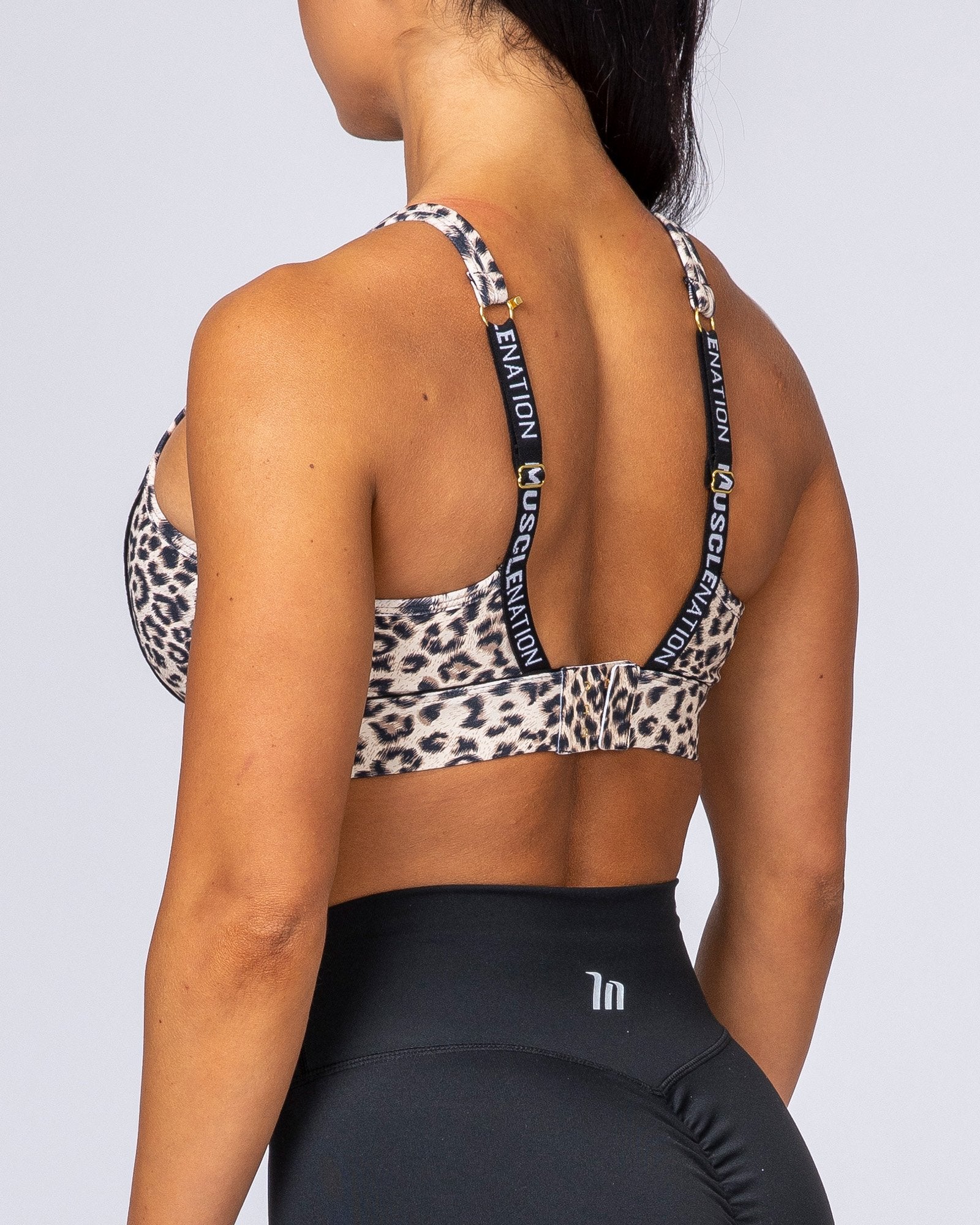 HIIT Bra - Yellow Leopard-Sports Bras-XS-MNAPPRL7346-MNAPPRL7346-6-Muscle Nation