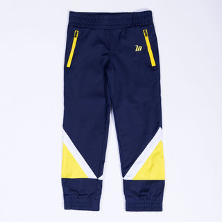 Kids MN Retro Tracksuit Pants - Navy / Yellow-Kids-2-MNAPPRL4542-MNAPPRL4542-1-Muscle Nation