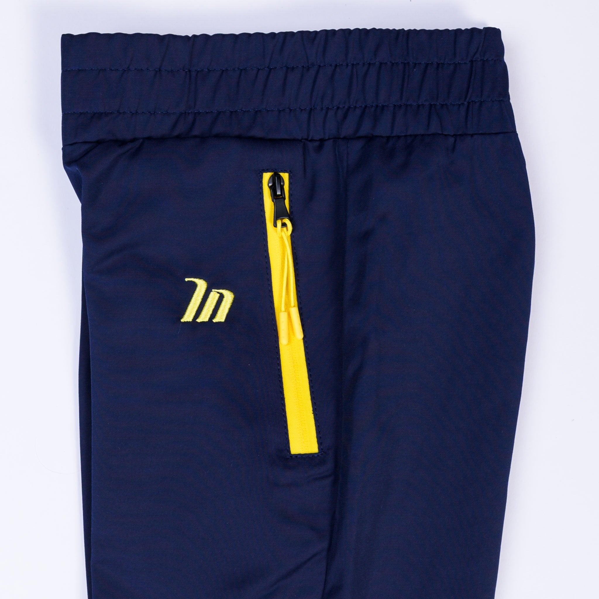 Kids MN Retro Tracksuit Pants - Navy / Yellow-Kids-2-MNAPPRL4542-MNAPPRL4542-5-Muscle Nation