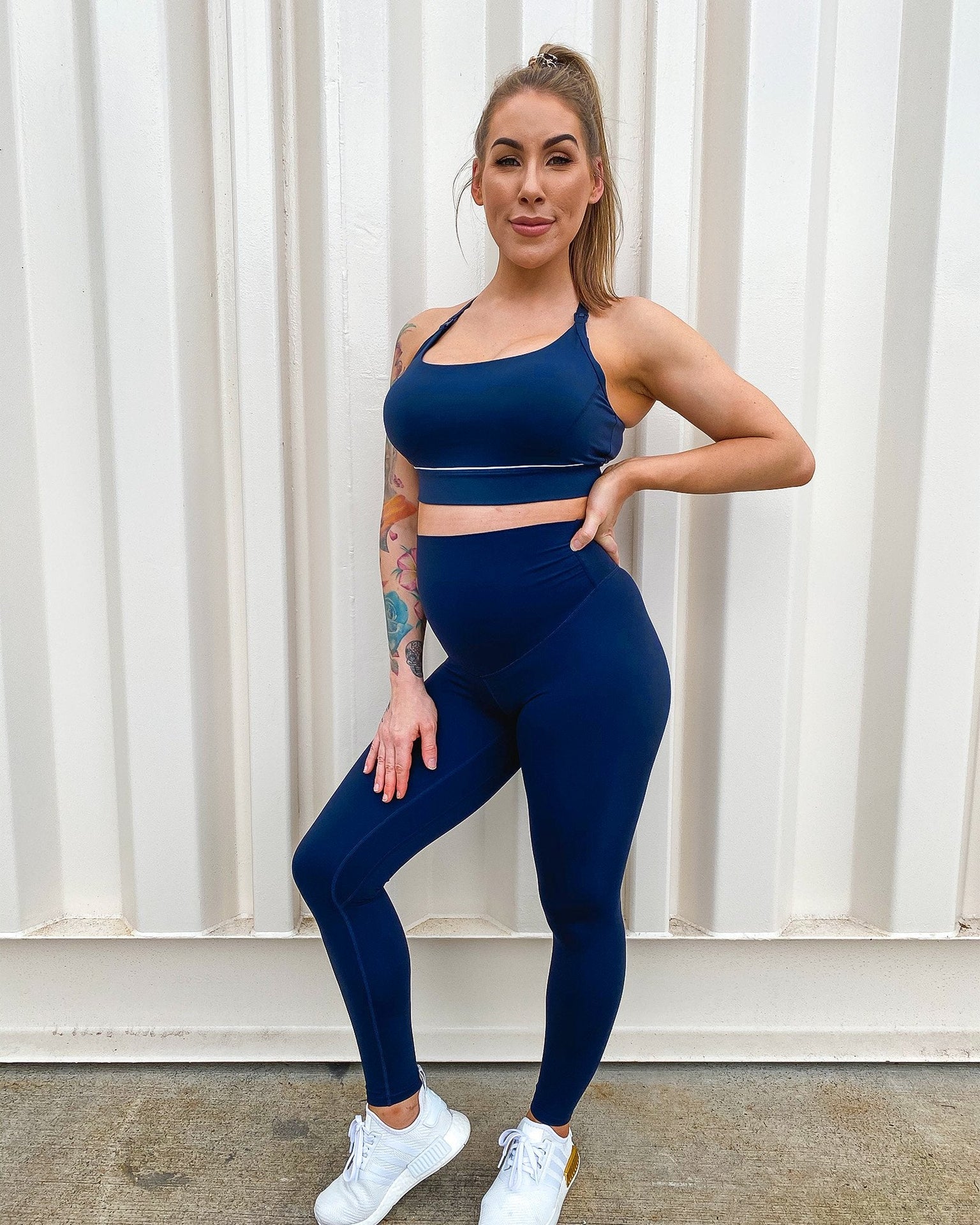 Maternity Bra - Navy-Sports Bras-XS-MNAPPRL7286-MNAPPRL7286-3-Muscle Nation