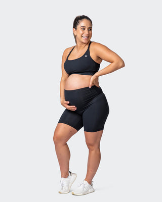Maternity Everyday Bike Short - Black-Shorts-XS-032214BLK-XS-MNAPPRL13830-2-Muscle Nation