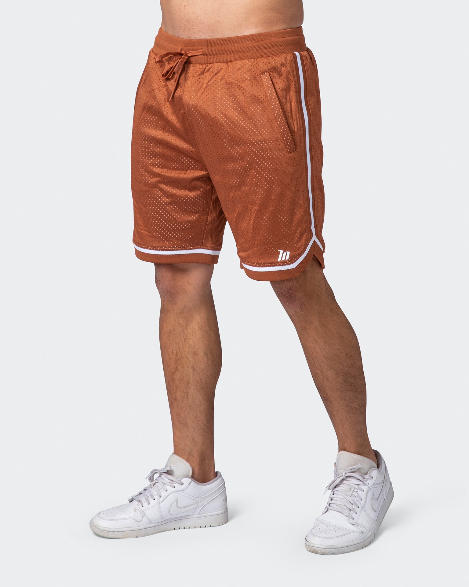 8" Basketball Shorts - Sandstone-Shorts-S-072210SNDSTN-S-MNAPPRL16773-3-Muscle Nation