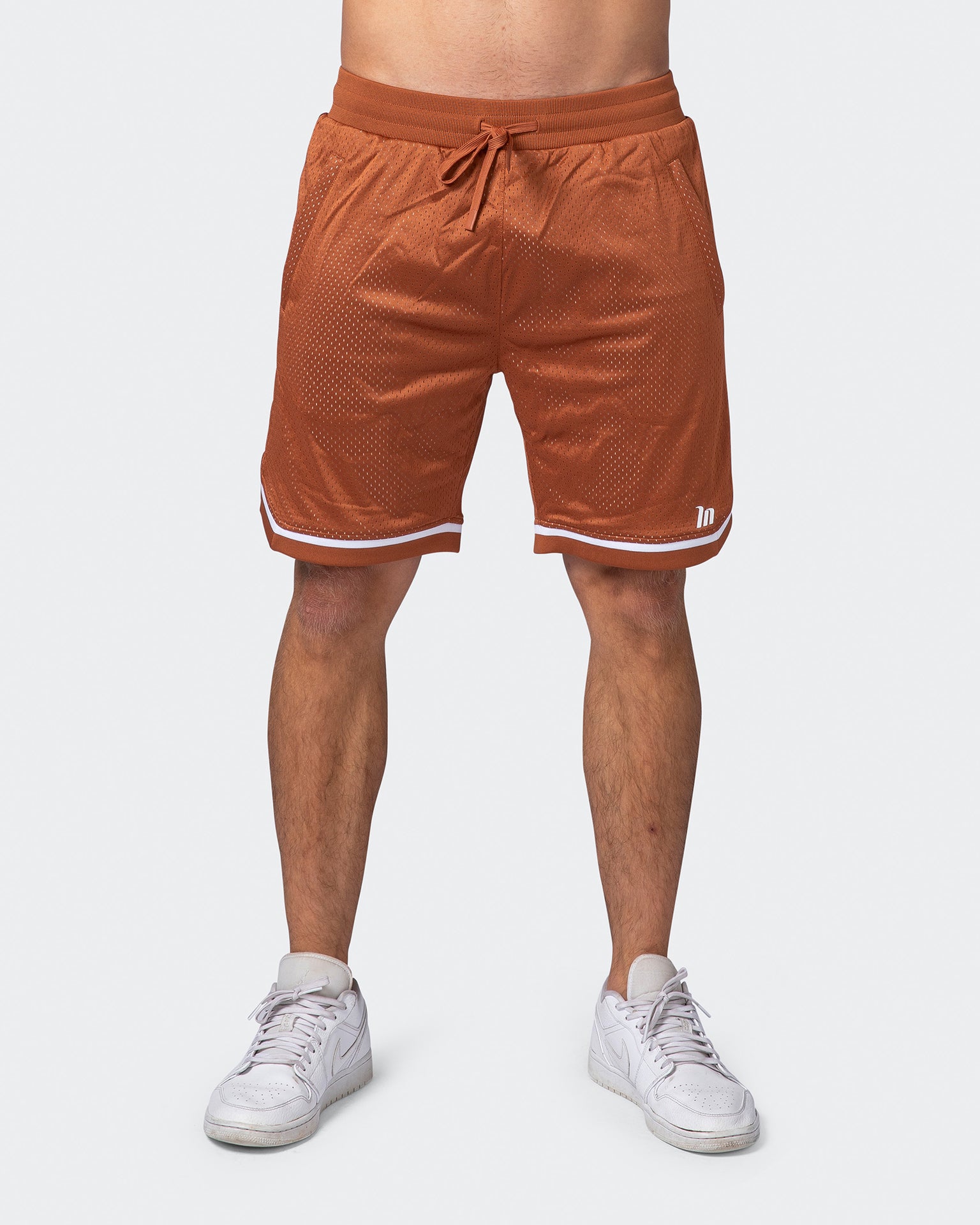 8" Basketball Shorts - Sandstone-Shorts-S-072210SNDSTN-S-MNAPPRL16773-2-Muscle Nation