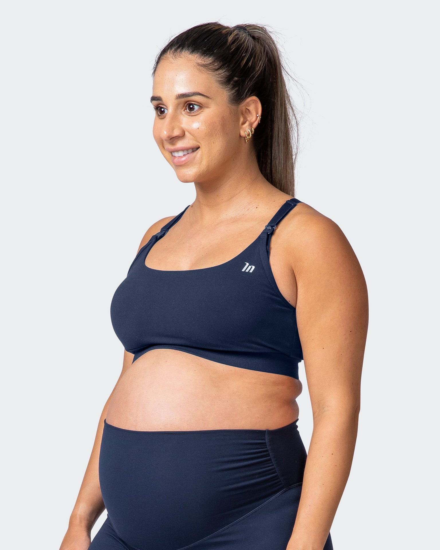 MN Everyday Maternity Bra - Navy-Sports Bras-XS-032213NAVY-XS-MNAPPRL13824-4-Muscle Nation