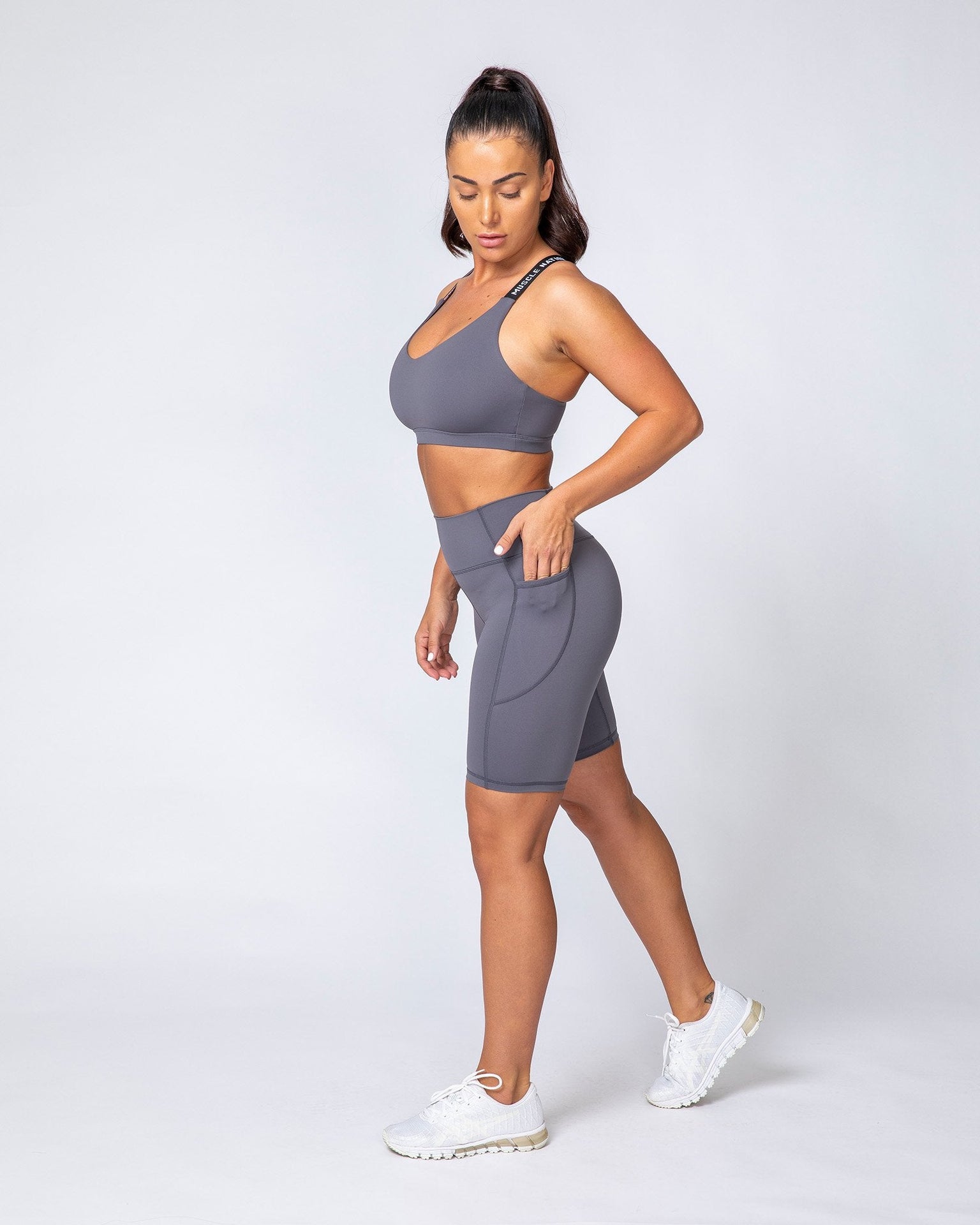 Motion Pocket Referee Shorts - Sleet Grey-Shorts-XXS-MNAPPRL9444-MNAPPRL9444-2-Muscle Nation