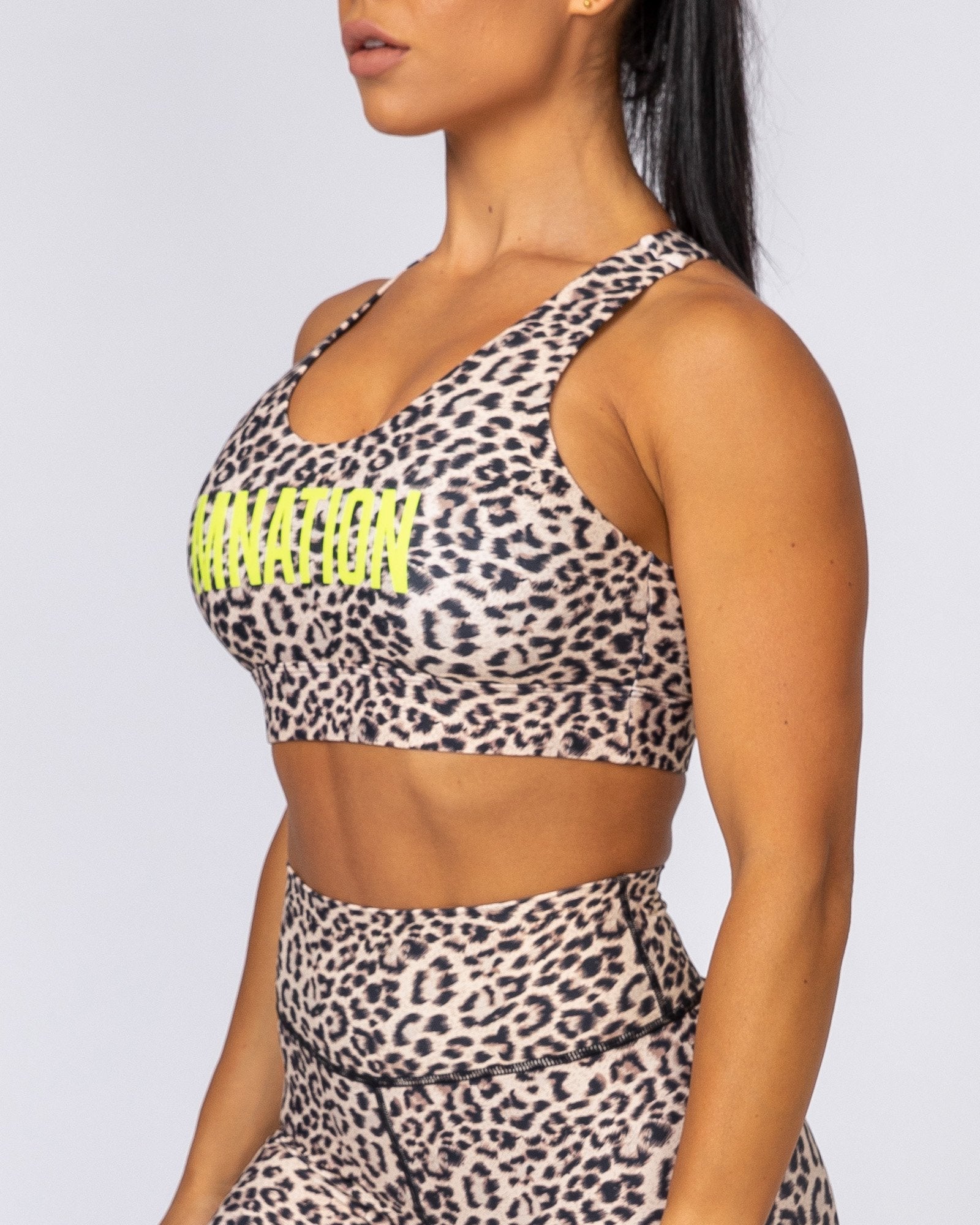 Motion Sculpt Bra - Yellow Leopard-Sports Bras-XS-MNAPPRL8159-MNAPPRL8159-5-Muscle Nation