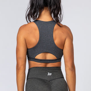 Power Bra - Heather Black-Sports Bras-XS-MNAPPRL6106-MNAPPRL6106-1-Muscle Nation