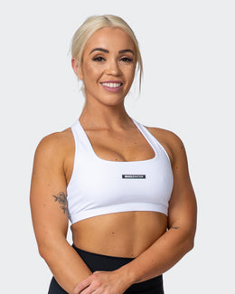Flex Bra - White-Sports Bras-XS-042203WHT-XS-MNAPPRL14395-1-Muscle Nation