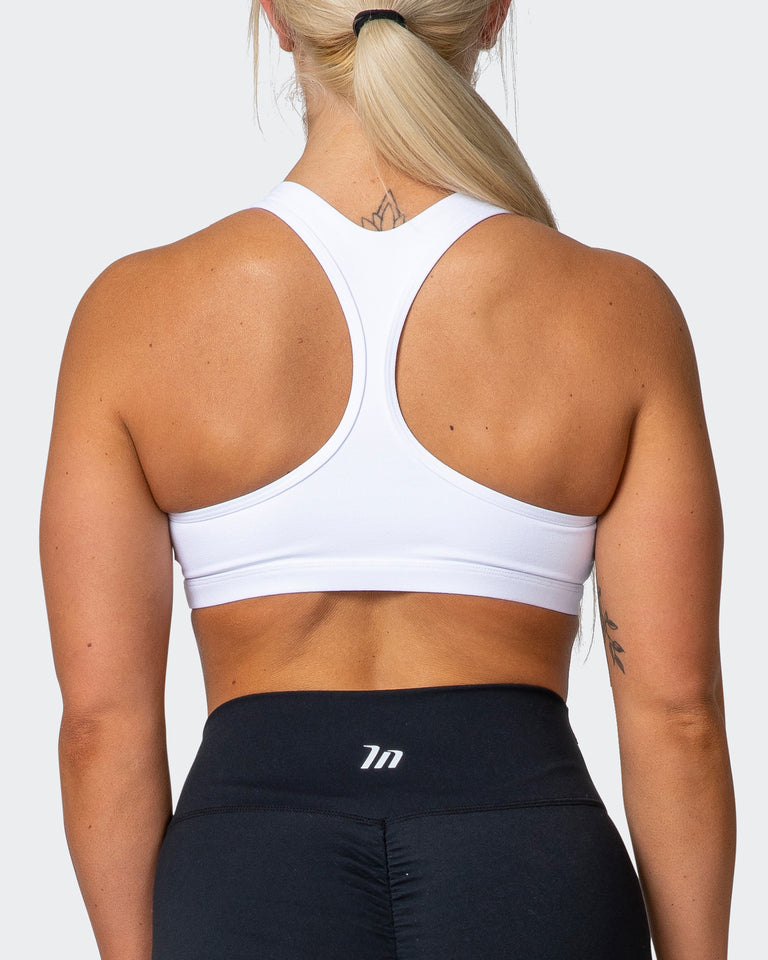 Flex Bra - White-Sports Bras-XS-042203WHT-XS-MNAPPRL14395-6-Muscle Nation