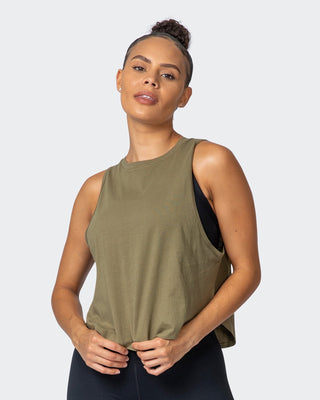 Recovery Tank - Dark Olive-Tops-XXS-112160DKOLV-XXS-MNAPPRL12430-2-Muscle Nation
