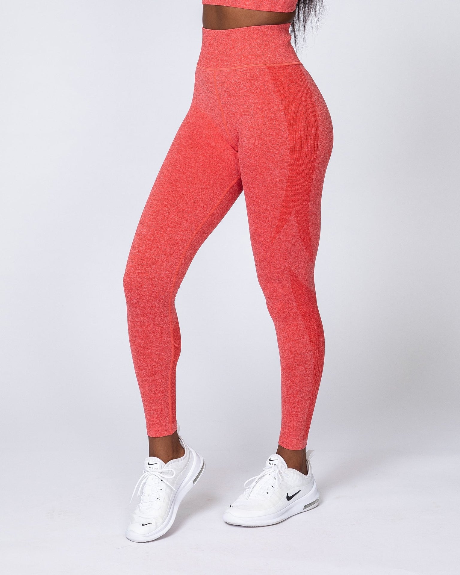 Shape Up Seamless Full Length Leggings - Poppy Marl-Leggings-XS-MNAPPRL9150-MNAPPRL9150-5-Muscle Nation