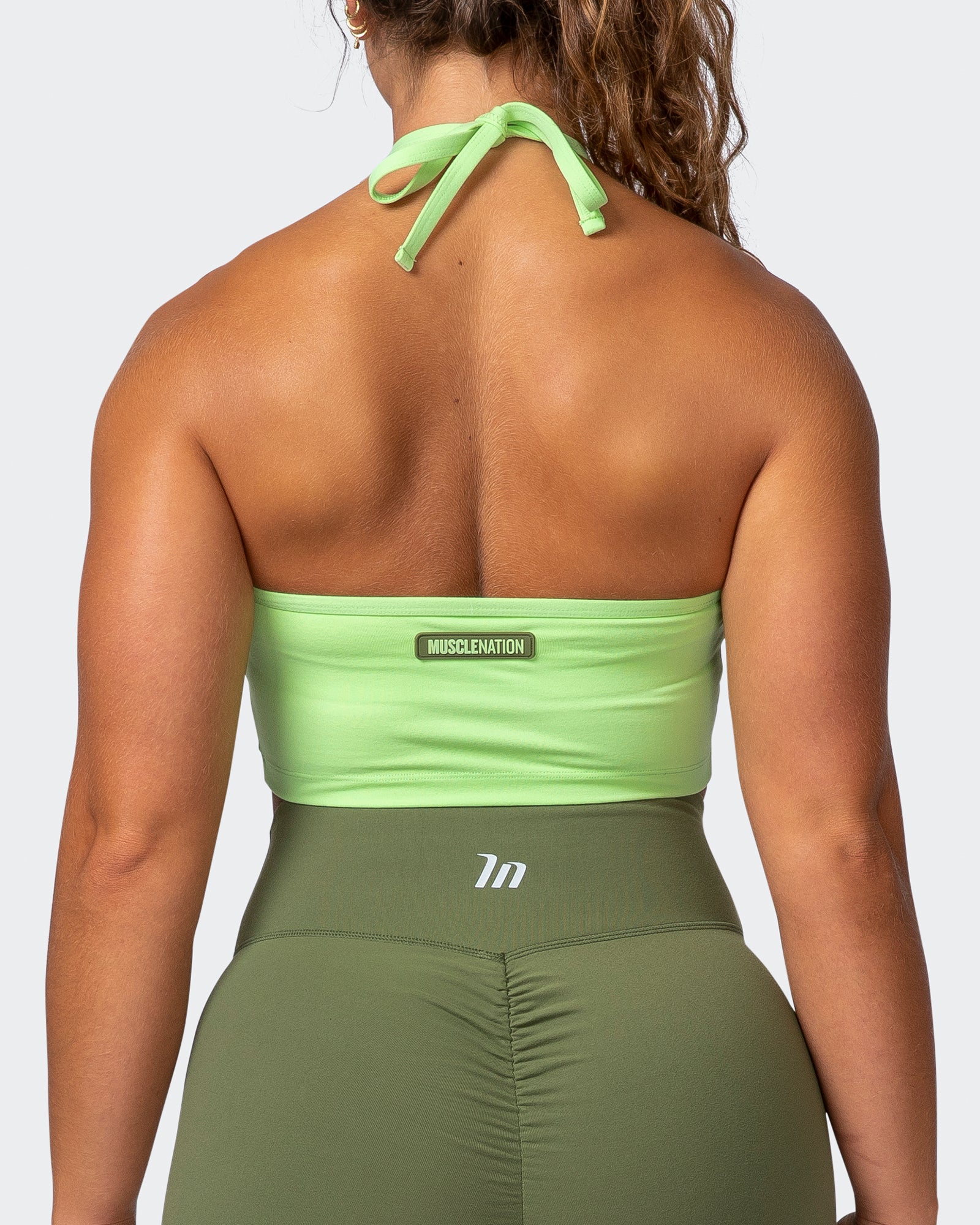 Shimmer Bra Tank Combo - Lime Flash-Sports Bras-XXS-012208LMFLSH-XXS-MNAPPRL13148-6-Muscle Nation