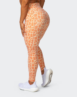 Signature Pocket Ankle Length Leggings - Paradise Giraffe Print-Leggings-XXS-032209PARGIR-XXS-MNAPPRL13724-1-Muscle Nation