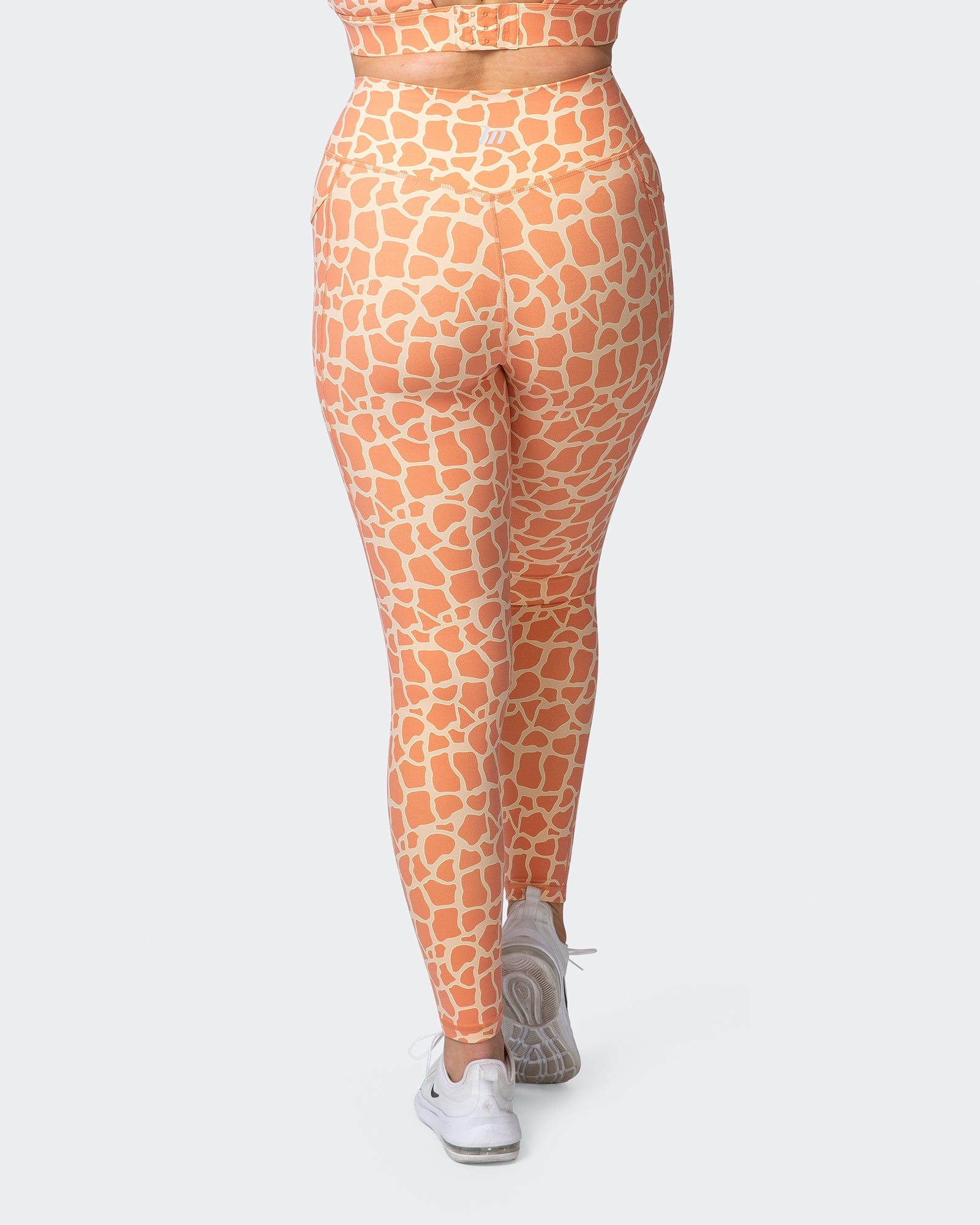 Signature Pocket Ankle Length Leggings - Paradise Giraffe Print-Leggings-XXS-032209PARGIR-XXS-MNAPPRL13724-7-Muscle Nation