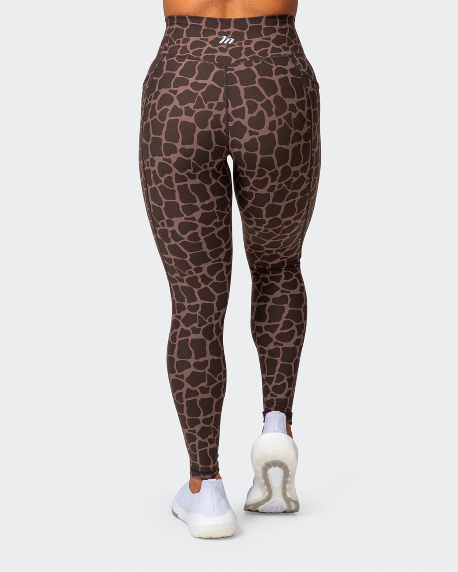 Signature Pocket Ankle Length Leggings - Tonal Giraffe Print-Leggings-XXS-032209TNLGIR-XXS-MNAPPRL13717-3-Muscle Nation