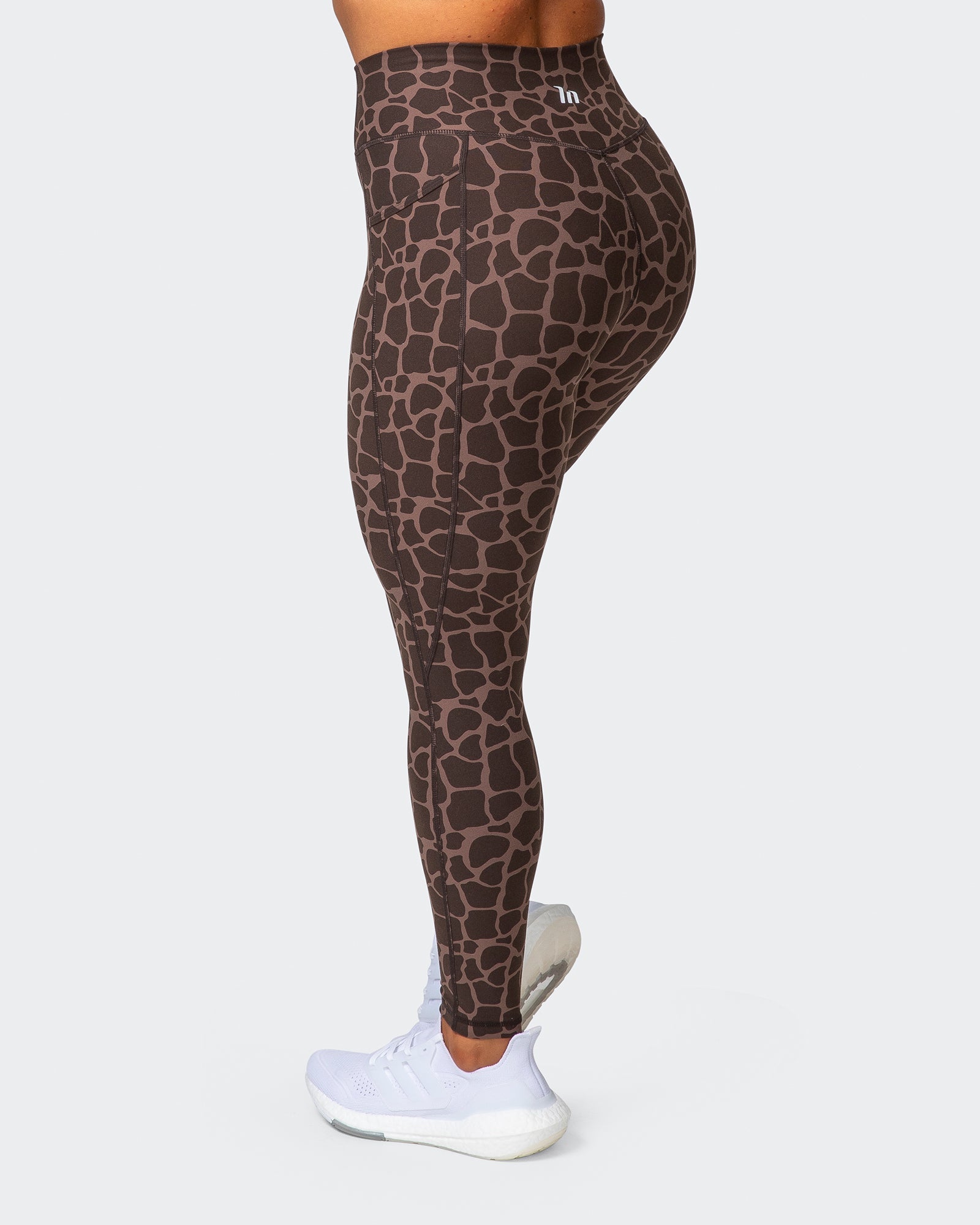 Signature Pocket Ankle Length Leggings - Tonal Giraffe Print-Leggings-XXS-032209TNLGIR-XXS-MNAPPRL13717-5-Muscle Nation