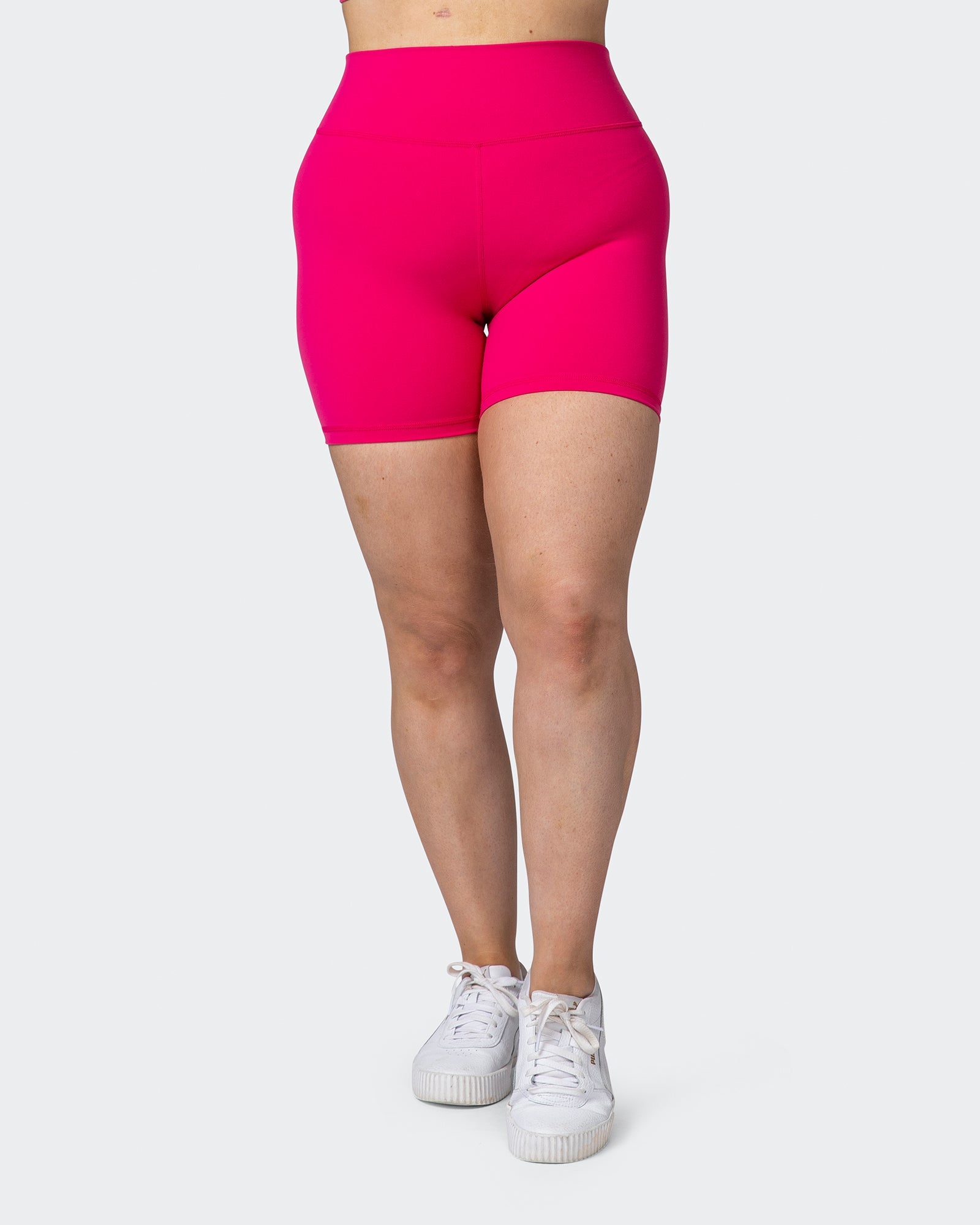 Signature Scrunch Bike Shorts - Pink Punch-Shorts-XXS-012205PNKPNCH-XXS-MNAPPRL13066-2-Muscle Nation