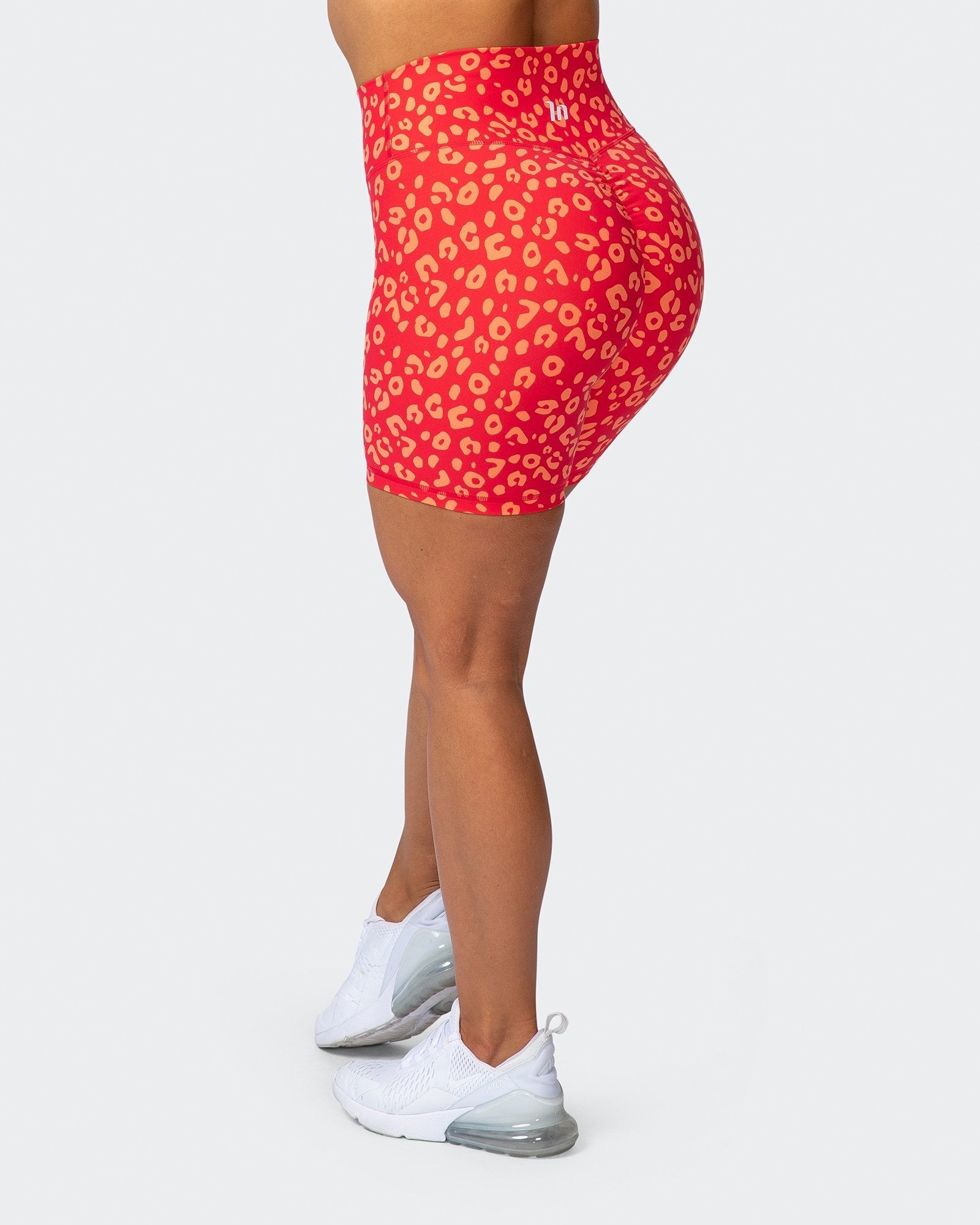 Signature Scrunch Bike Shorts - Vibrant Cheetah Print-Shorts-XXS-112114VCHET-XXS-MNAPPRL12196-10-Muscle Nation